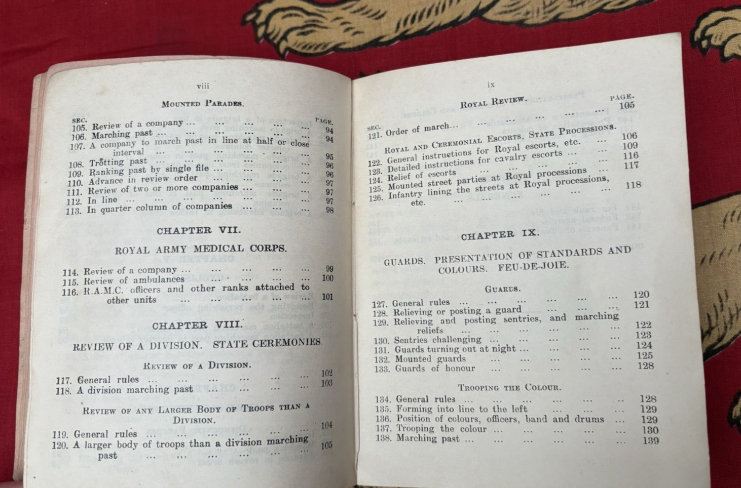 Ceremonial Army Regiment Instructions 1912 HMSO, 3rd Highland Greenock Howitzers