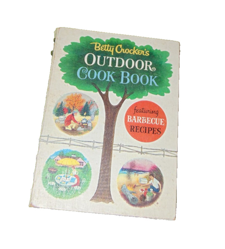 VINTAGE Betty Crocker Outdoor Cook Book 1961 1st Ed 3rd Print BBQ Spiral HC