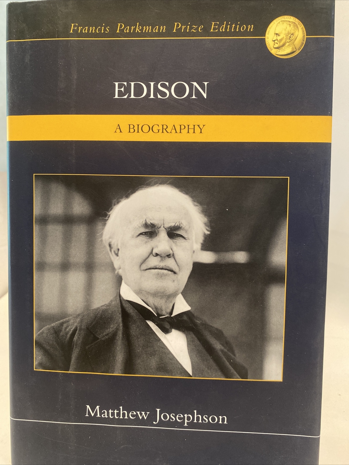 EDISON – A BIOGRAPHY By Matthew Josephson – Hardcover Dust Jacket. A56