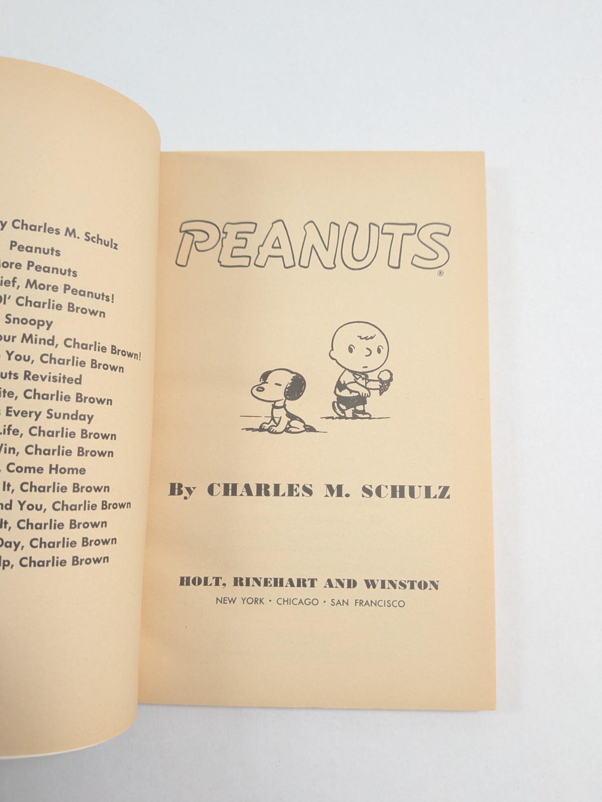 Peanuts by Charles Schulz 1966 Paperback 27th Printing Holt Rinehart