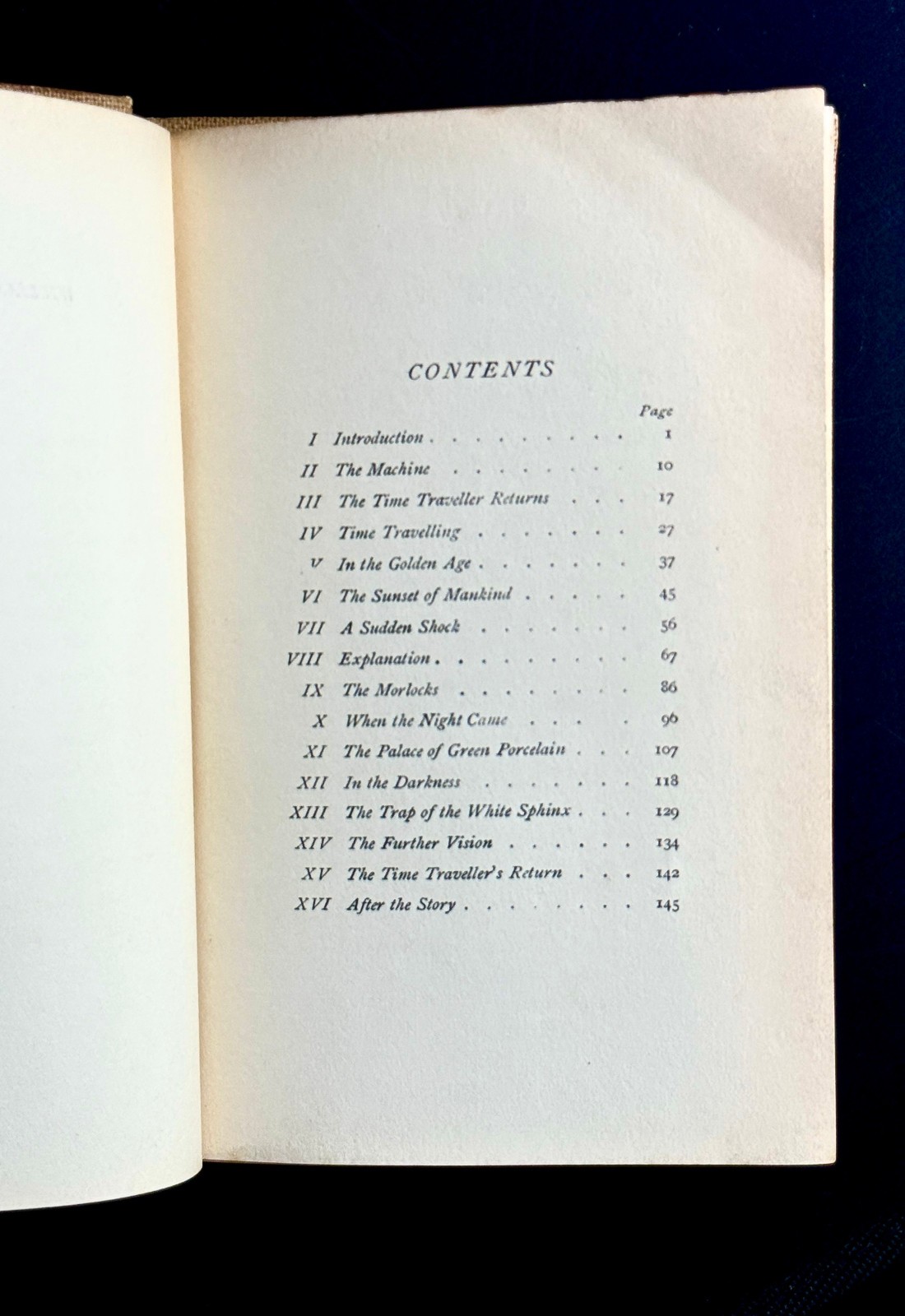 The Time Machine – First Edition, later edition- 1895 – H.G. Wells First Edition