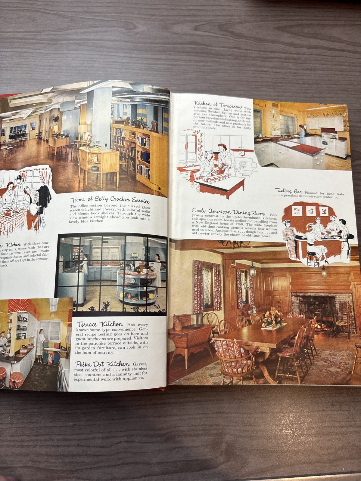1950 Betty Crocker’s Pic.Cook Book FIRST EDITION Red Scroll Cover General Mills