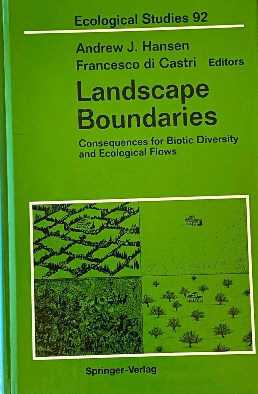 Landscape Boundaries, Hansen & di Castri, pub. Springer-Verlag New York 1992