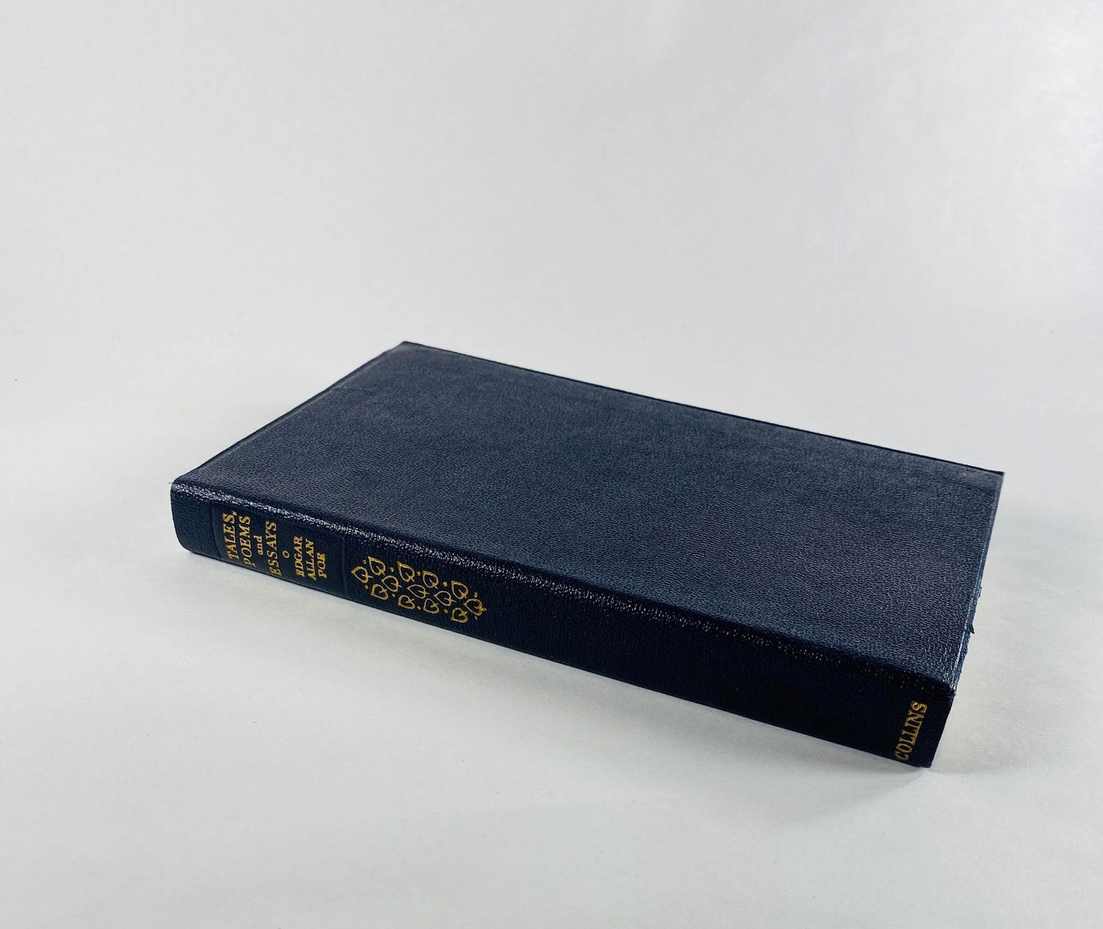 Edgar Allan Poe vintage poetry book Valentine’s Day gift small blue home decor h