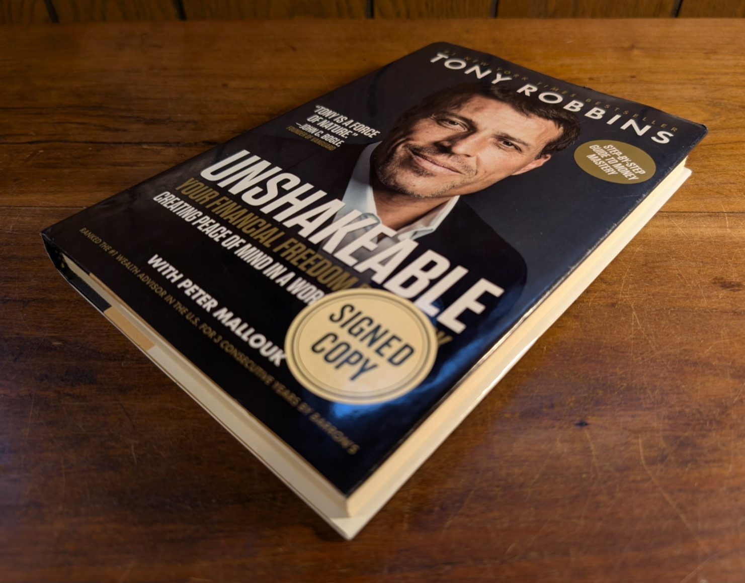 Tony Robbins ~ Unshakeable ~ Signed ~ 1st/1st ~ HC/DJ ~ Simon & Schuster ~ 2017