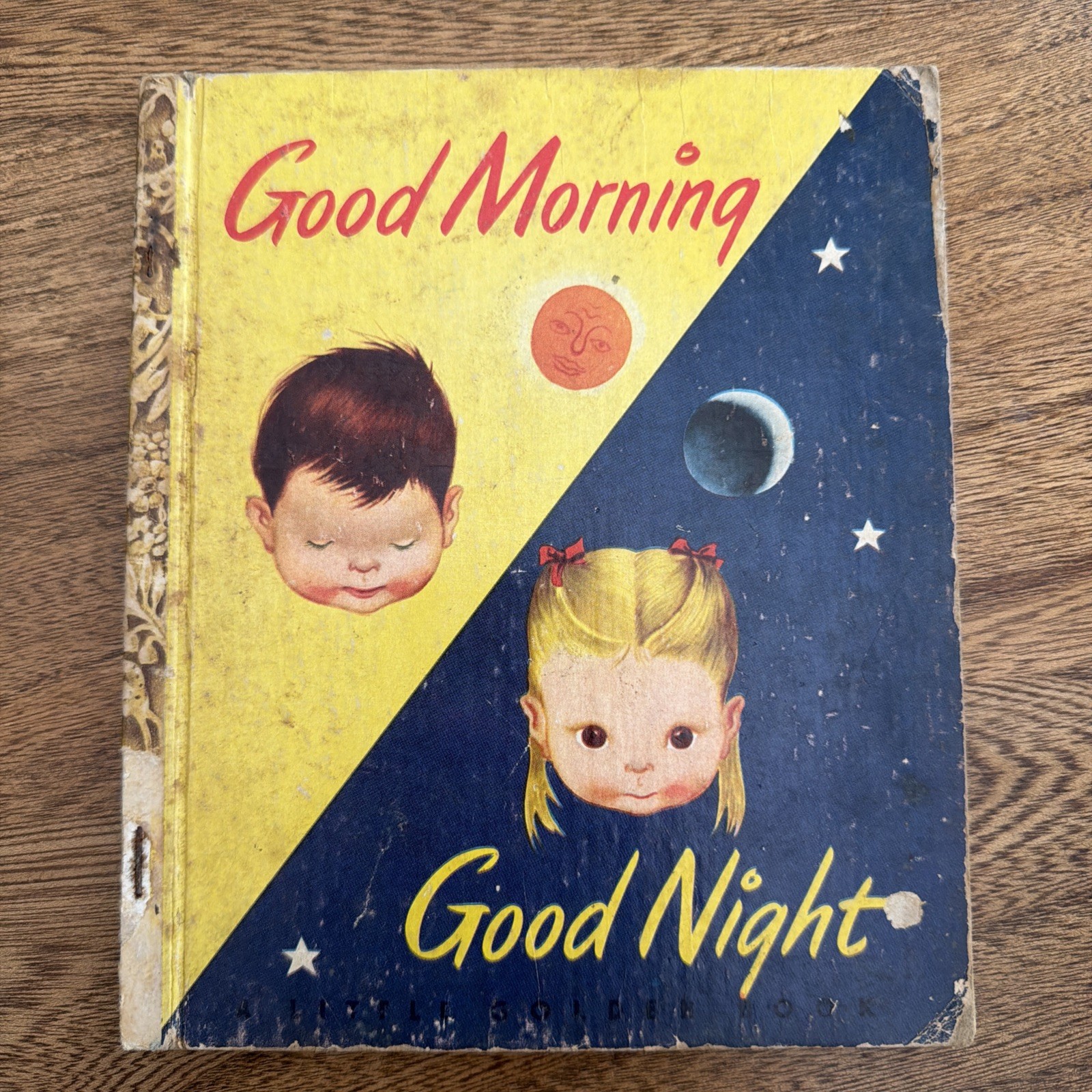Vintage „A“ 1st ed. 1948 Good Morning Good Night Little Golden Book Jane Werner