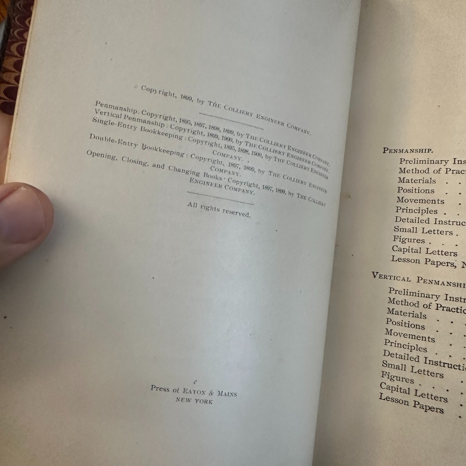 1899 Treatise on Bookkeeping & Business Forms VOL I & II International Textbook