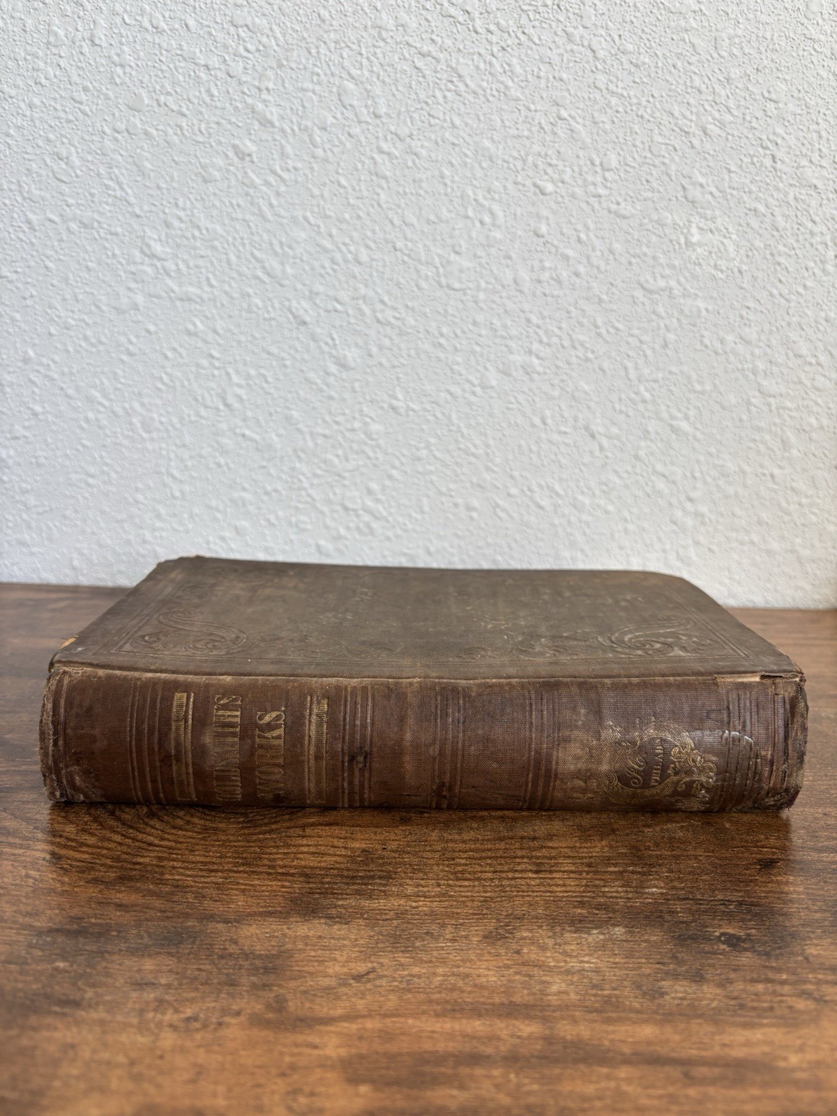 The Miscellaneous Works of Oliver Goldsmith 1845 Leather Antique Irving Ed