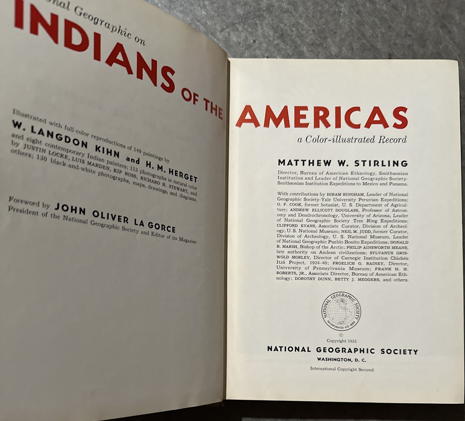 National Geographic Indians Of The Americas, 1955