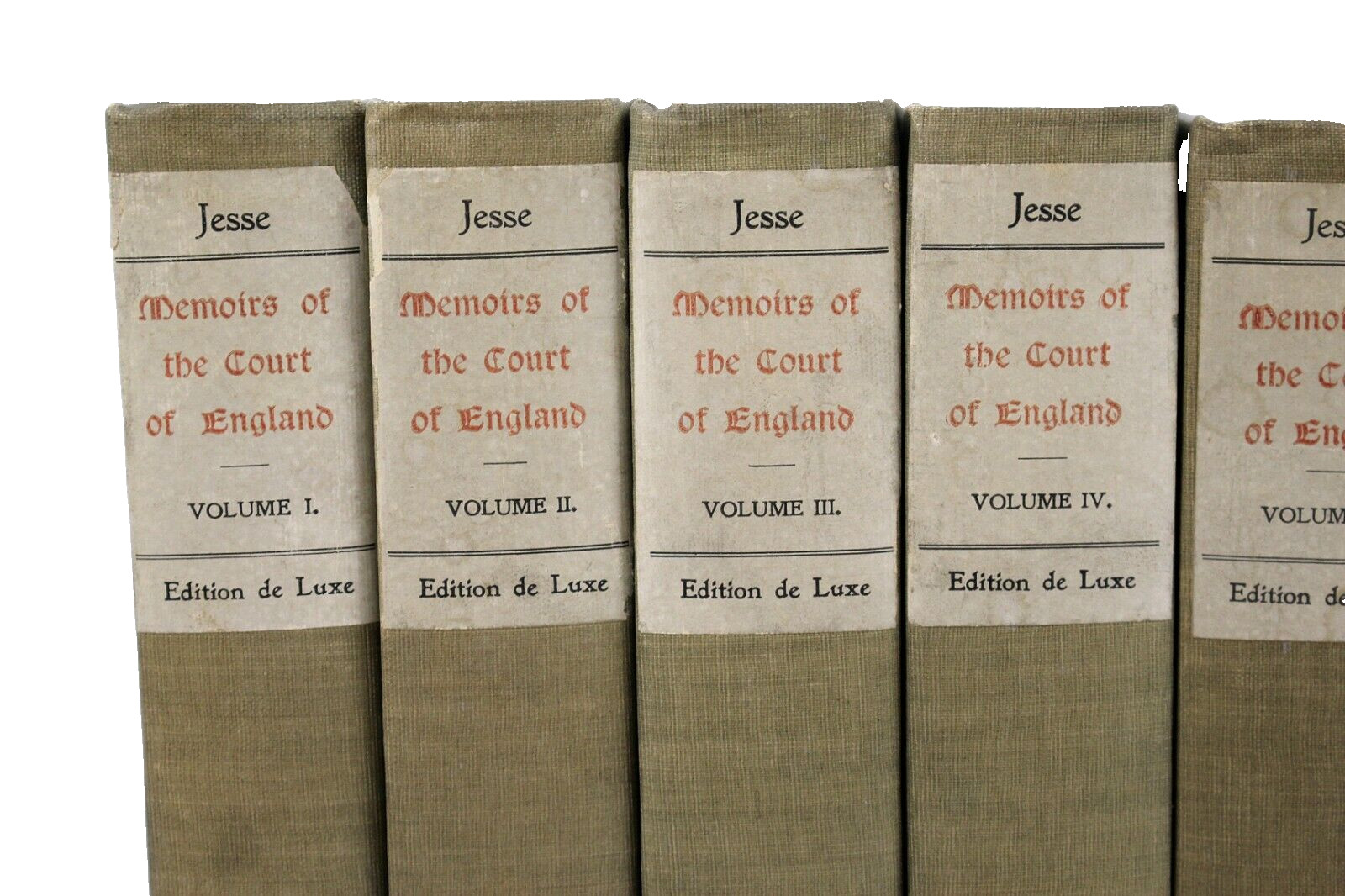 MEMOIRS OF THE COURT OF ENGLAND by John H Jesse Ltd Ed Original Etchings 10vols