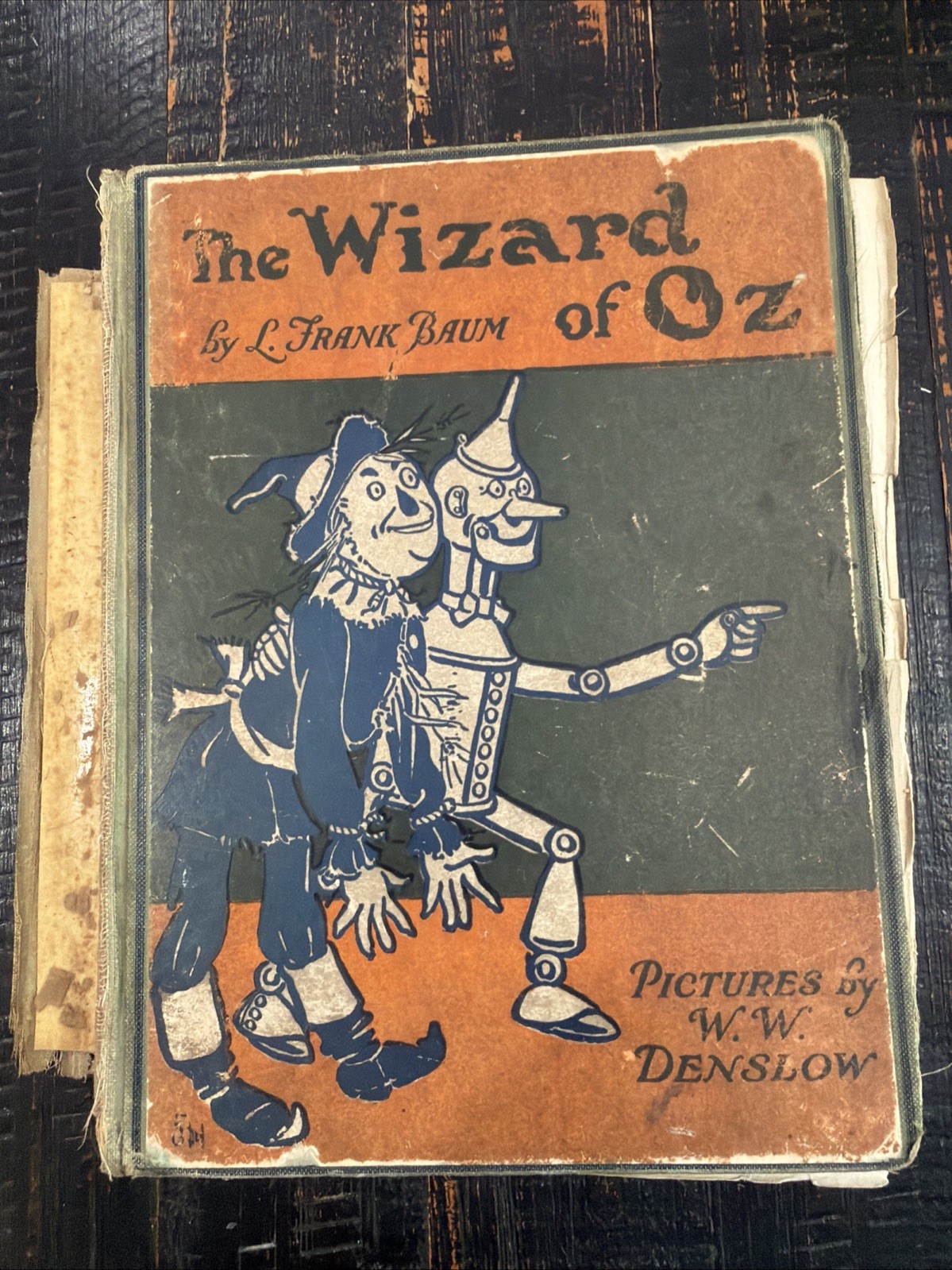 Vintage 1903 Edition of The Wizard of Oz Book by L. Frank Baum & W. W. Denslow