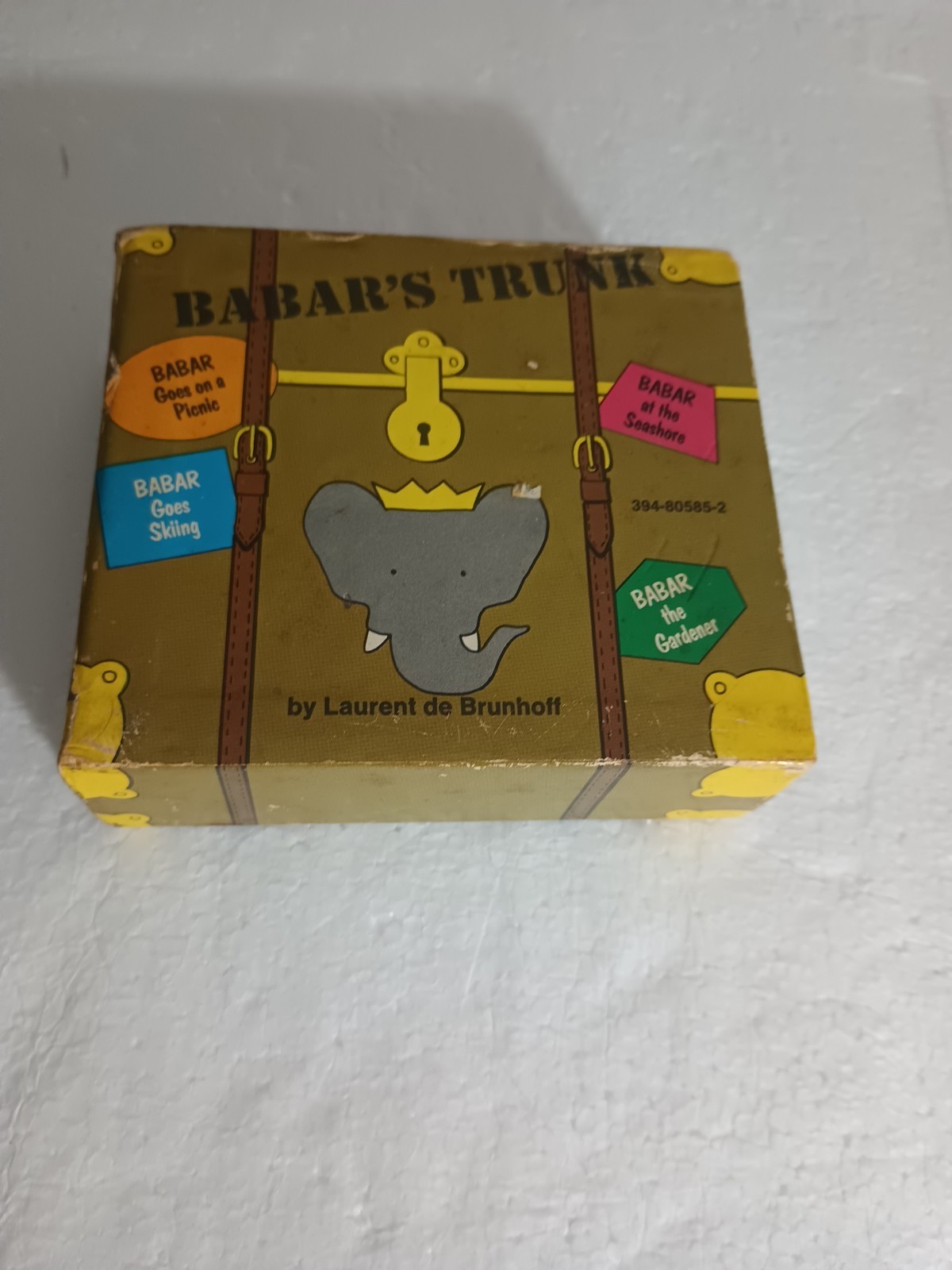 Babar’s Trunk Mini Book Set Laurent de Brunhoff 4 Books w/ Case Vintage 1966-69