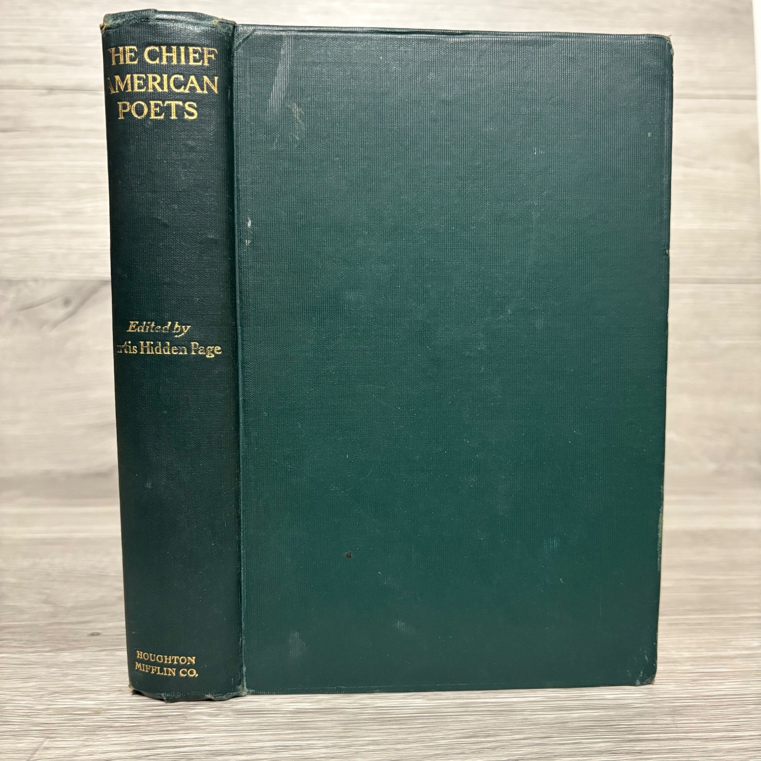 The Chief American Poets Edited By Curtis Hidden Page 21st Impression 1905 HC