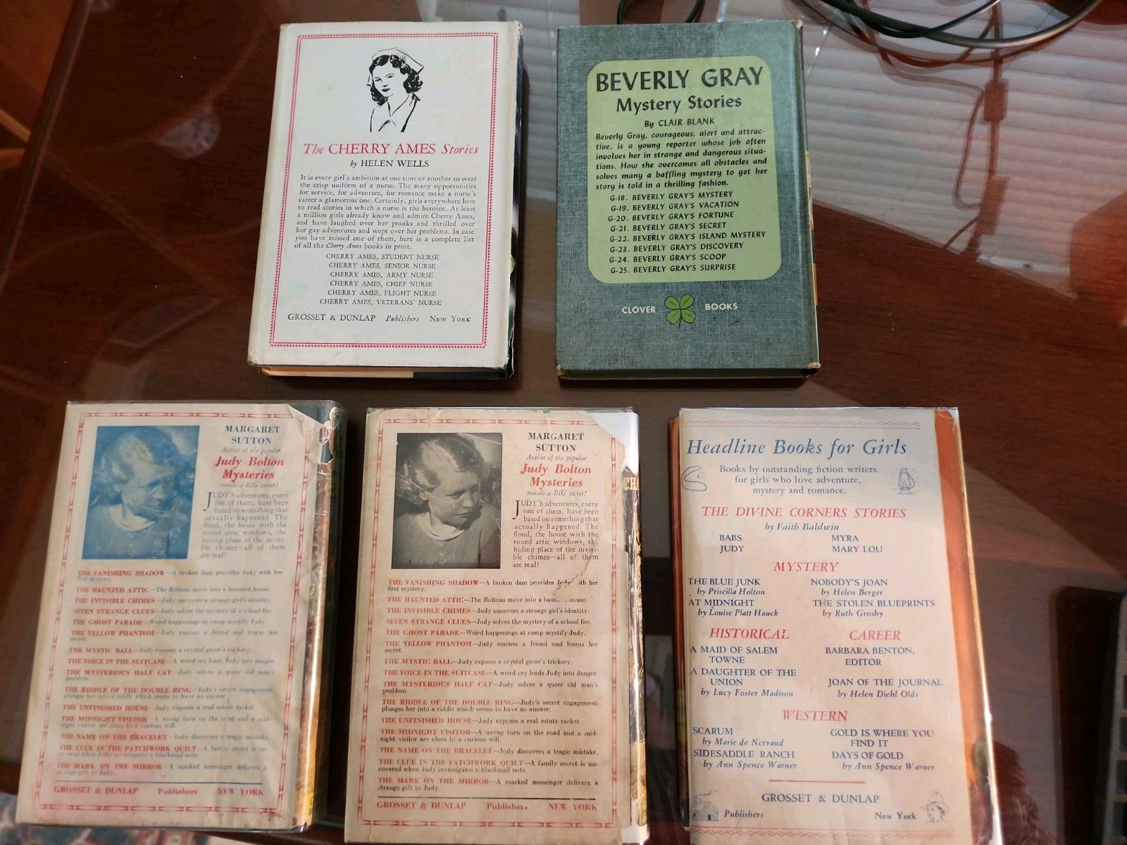 Vntg Beverly Gray Mystery Stories Lot 5 Books Clair Blank 1950s