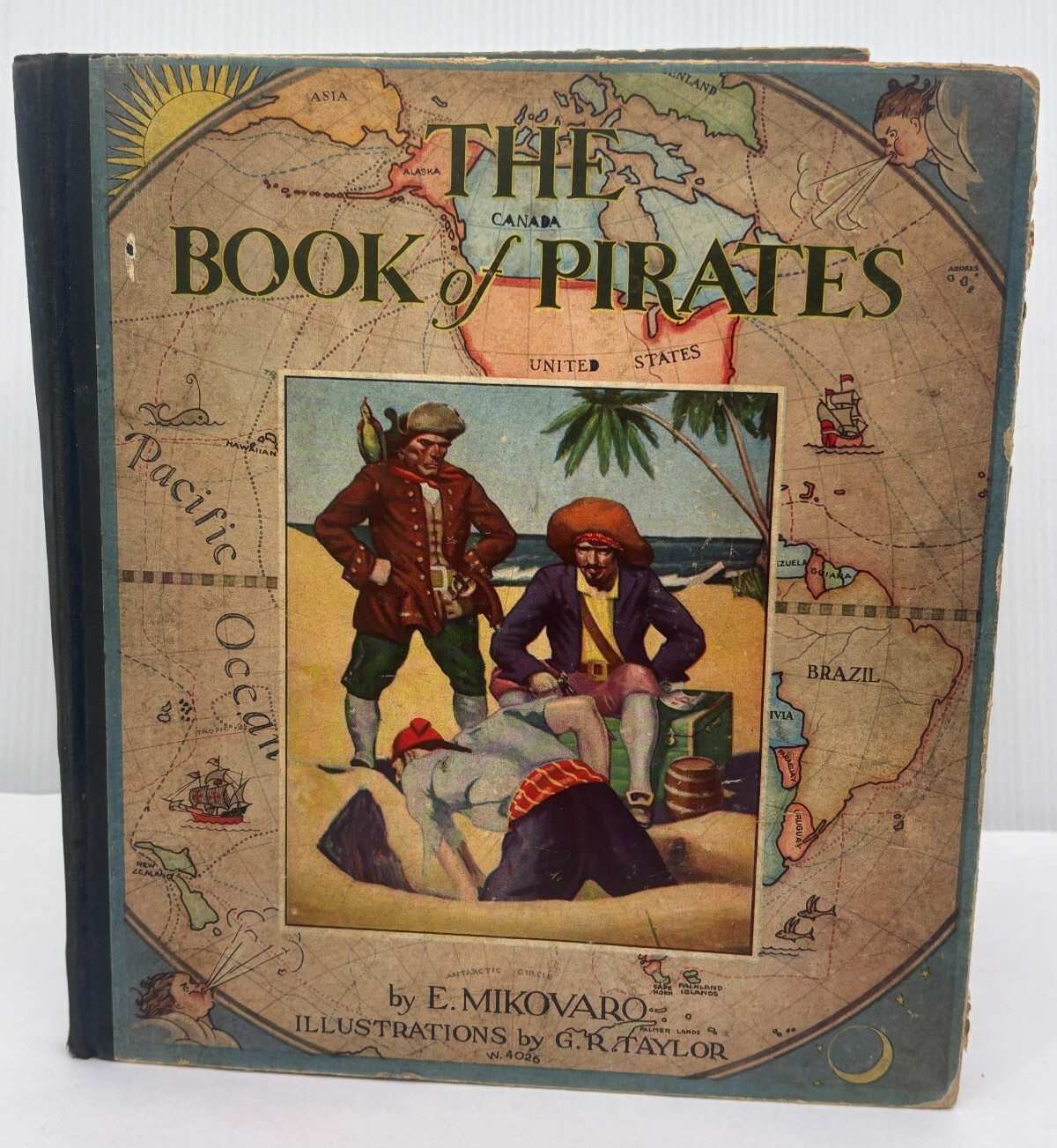 1932 The Book of Pirates by E Mikovaro Illustrator GR Taylor Whitman Publishing