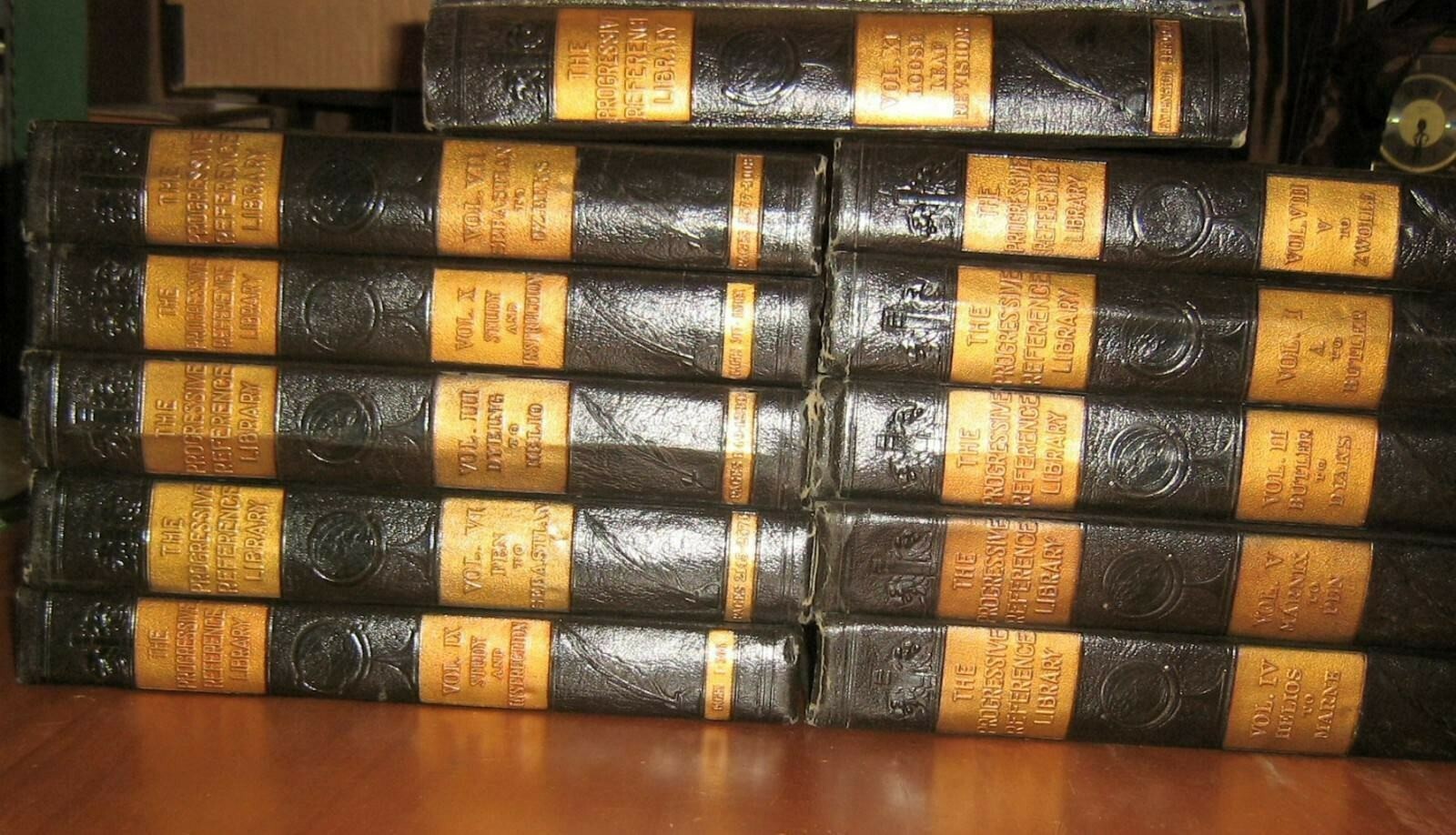 1938 The Progressive Reference Library+Loose Leaf Revision Service,Complete