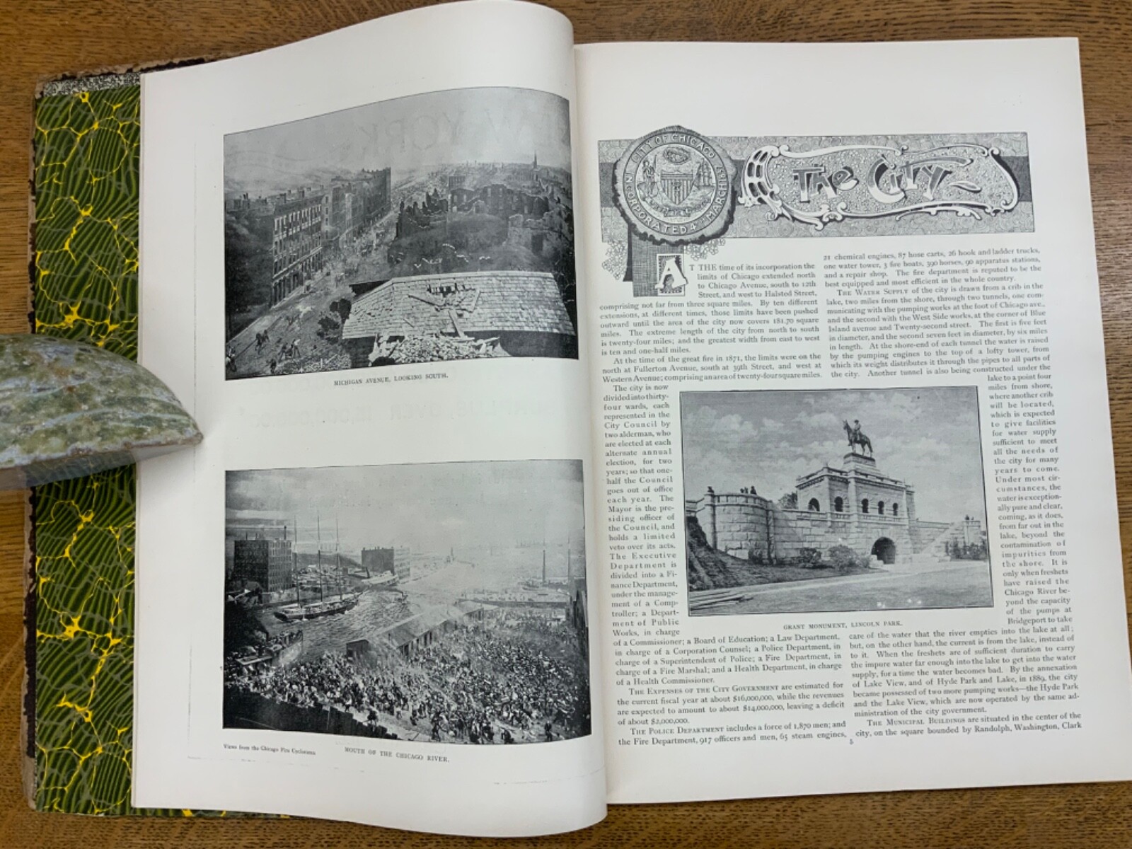 1892 Chicago & Its Progress & Growth from Great Fire to Present Time Illustrated