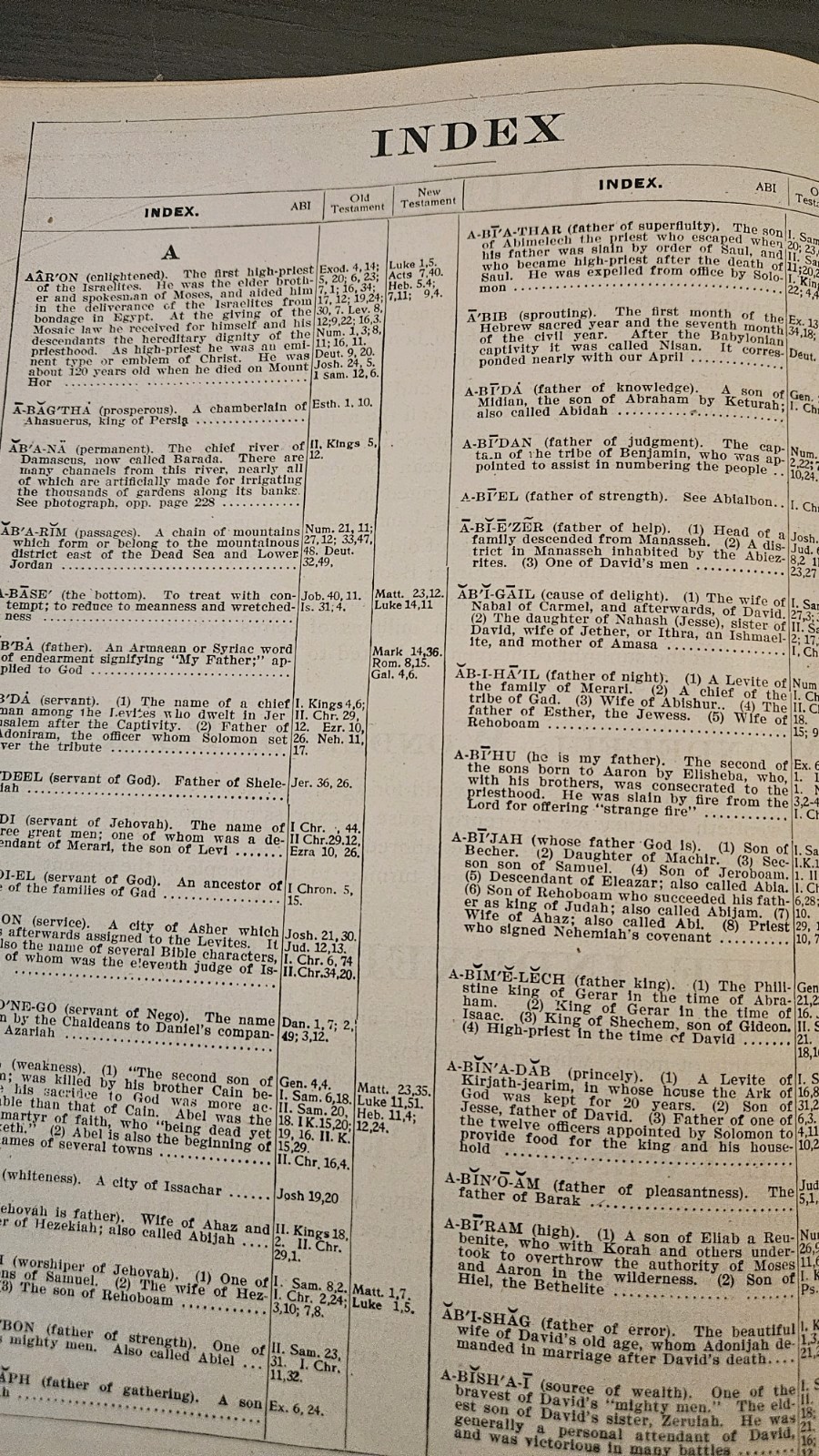Indexed Holy Bible 1902
