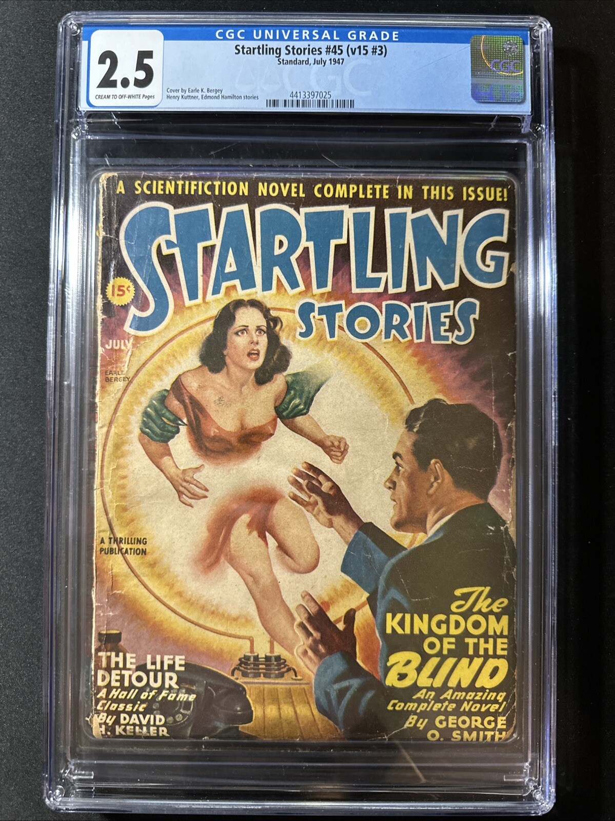 Startling Stories #45 (vol 15 #3) CGC 2.5 1947 Pulp Golden Age Standard *S2