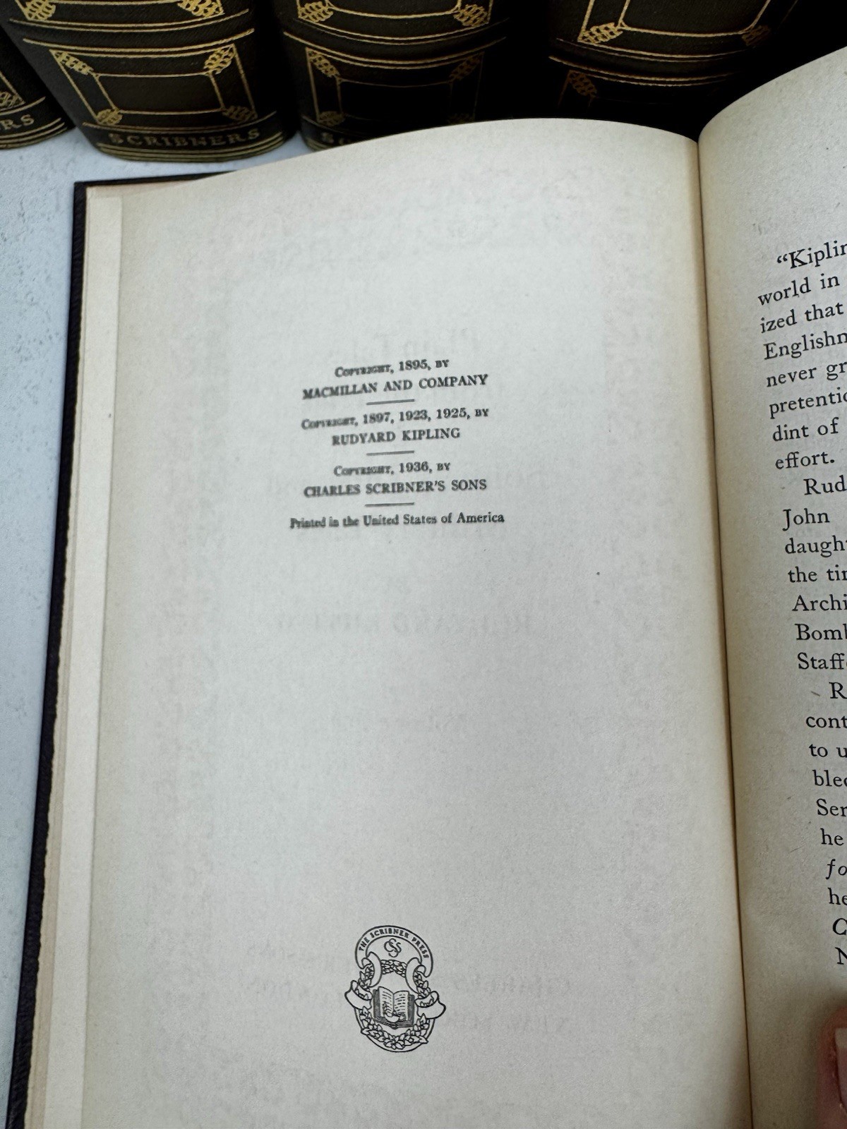 Rudyard Kipling Compact Edition, 6 Volume Set – 1925 (Vintage) – VG++