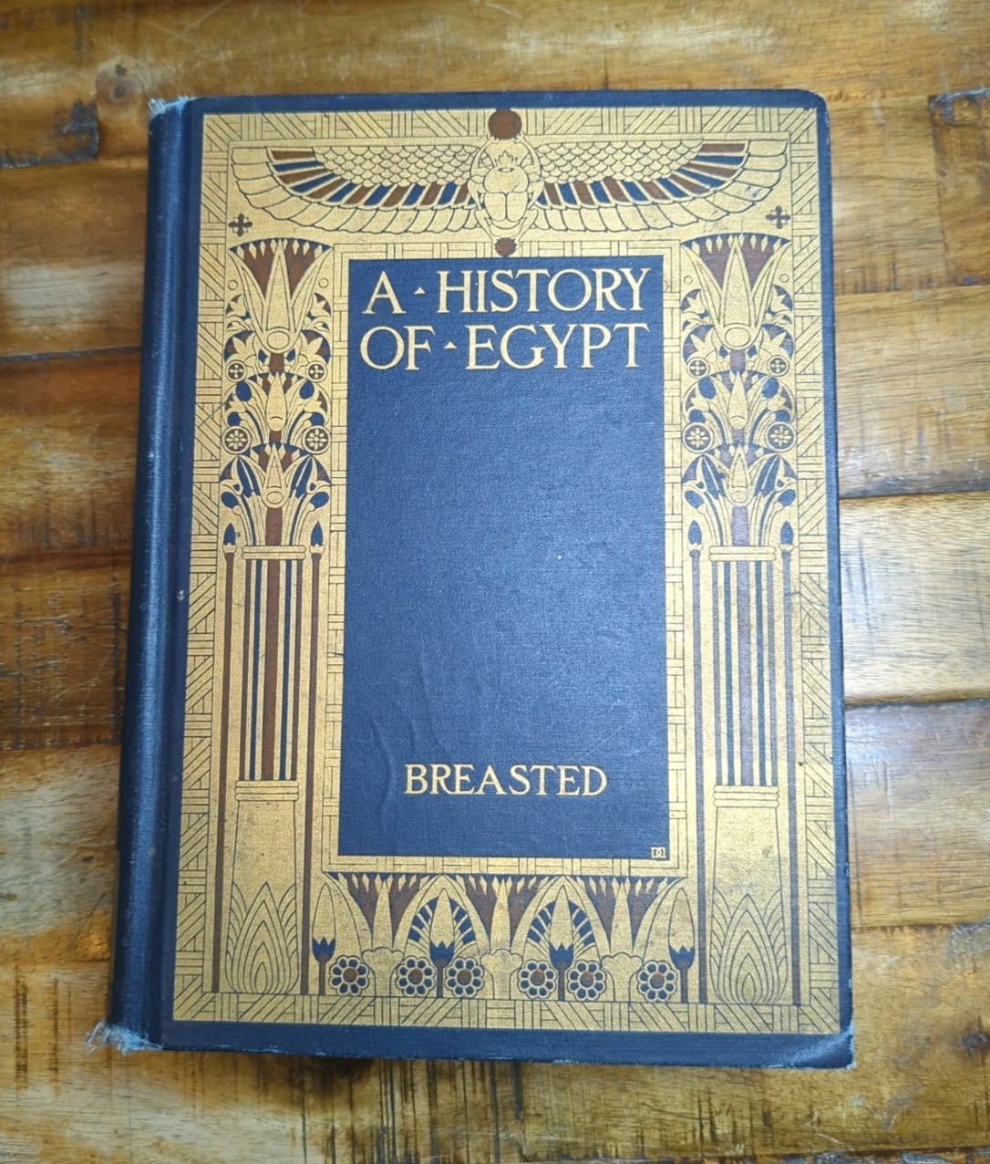 A History of Egypt by James Henry Breasted 1928 Scribner’s Gilt Art Deco