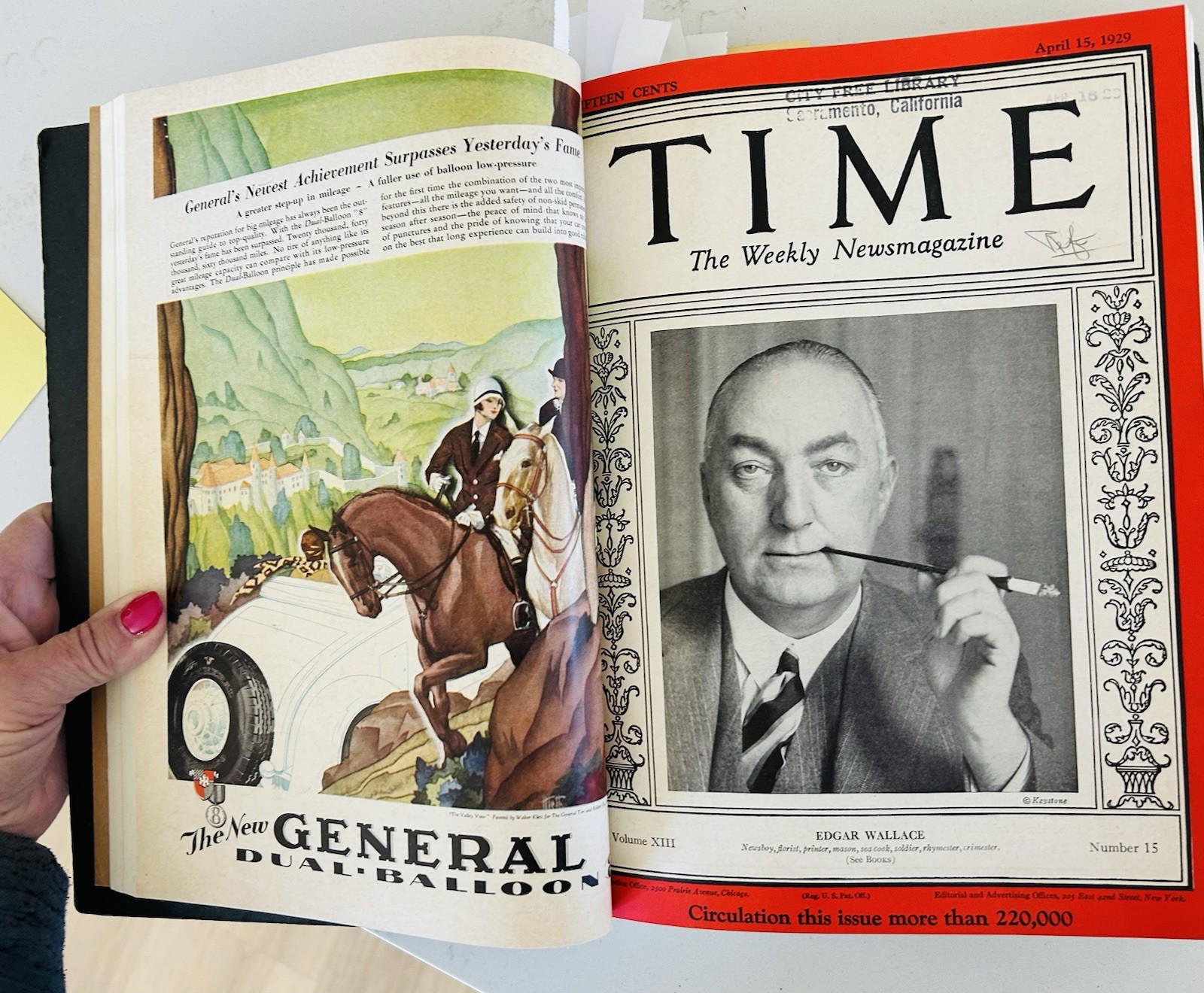 1929 Time Magazines Library Bound Vol 13 April—June Including Princess Lilybet