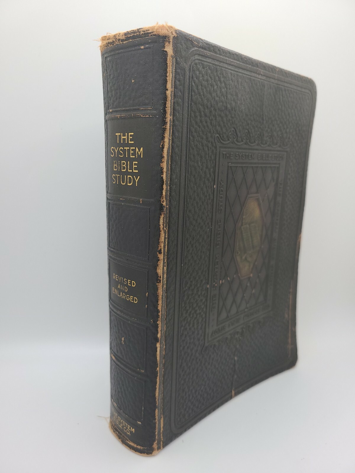 The System Bible Study Revised And Enlarged Edition Of 1933 leather Dark Brown