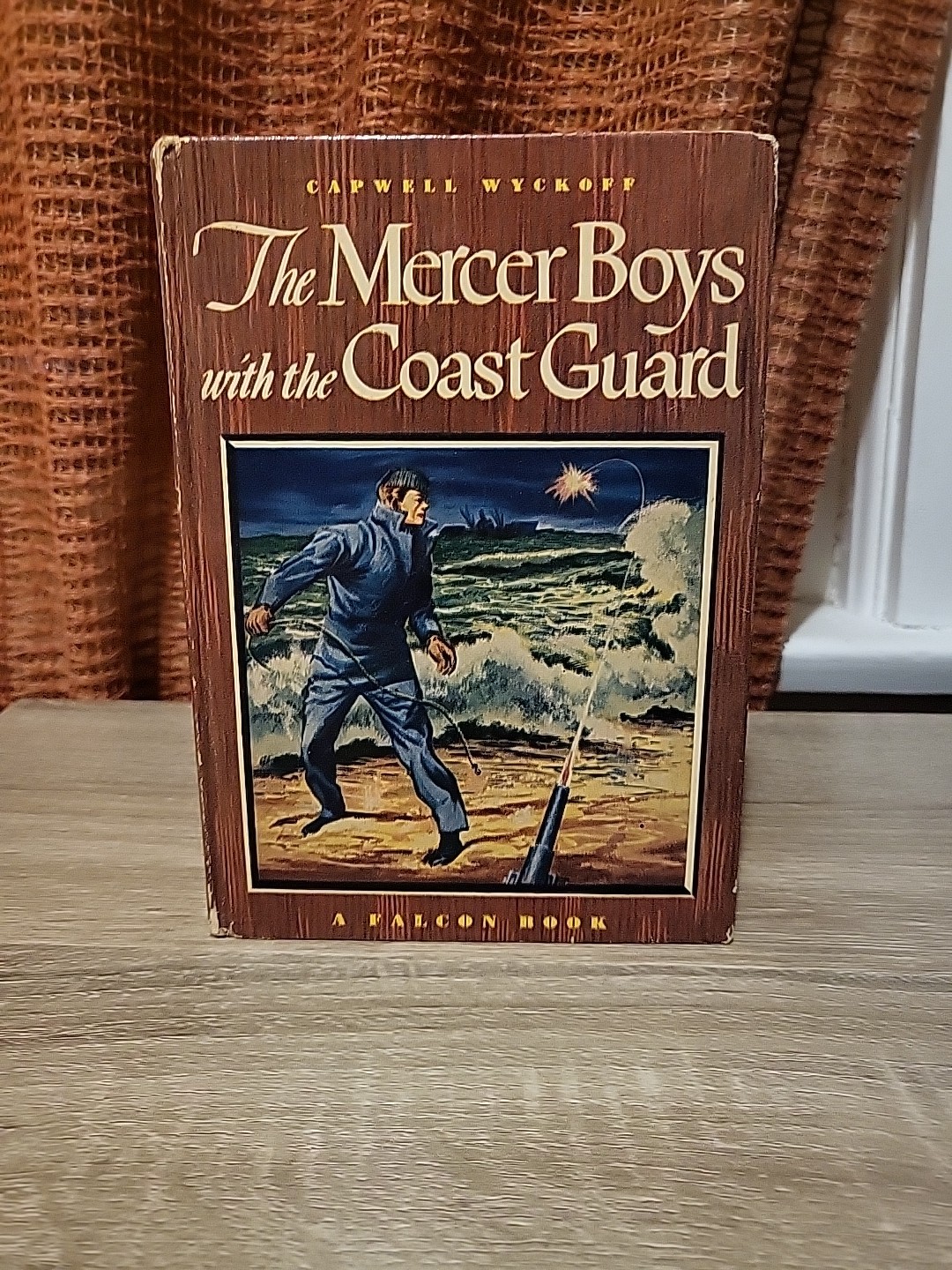 THE MERCER BOYS WITH THE COAST GUARD BY CAPWEL WYCKOFF 1949 FALCON HARDCOVER