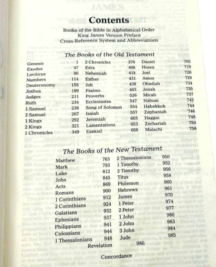 Holy Bible King James Version Reference Bible Zondervan Red Letter Leather 1994