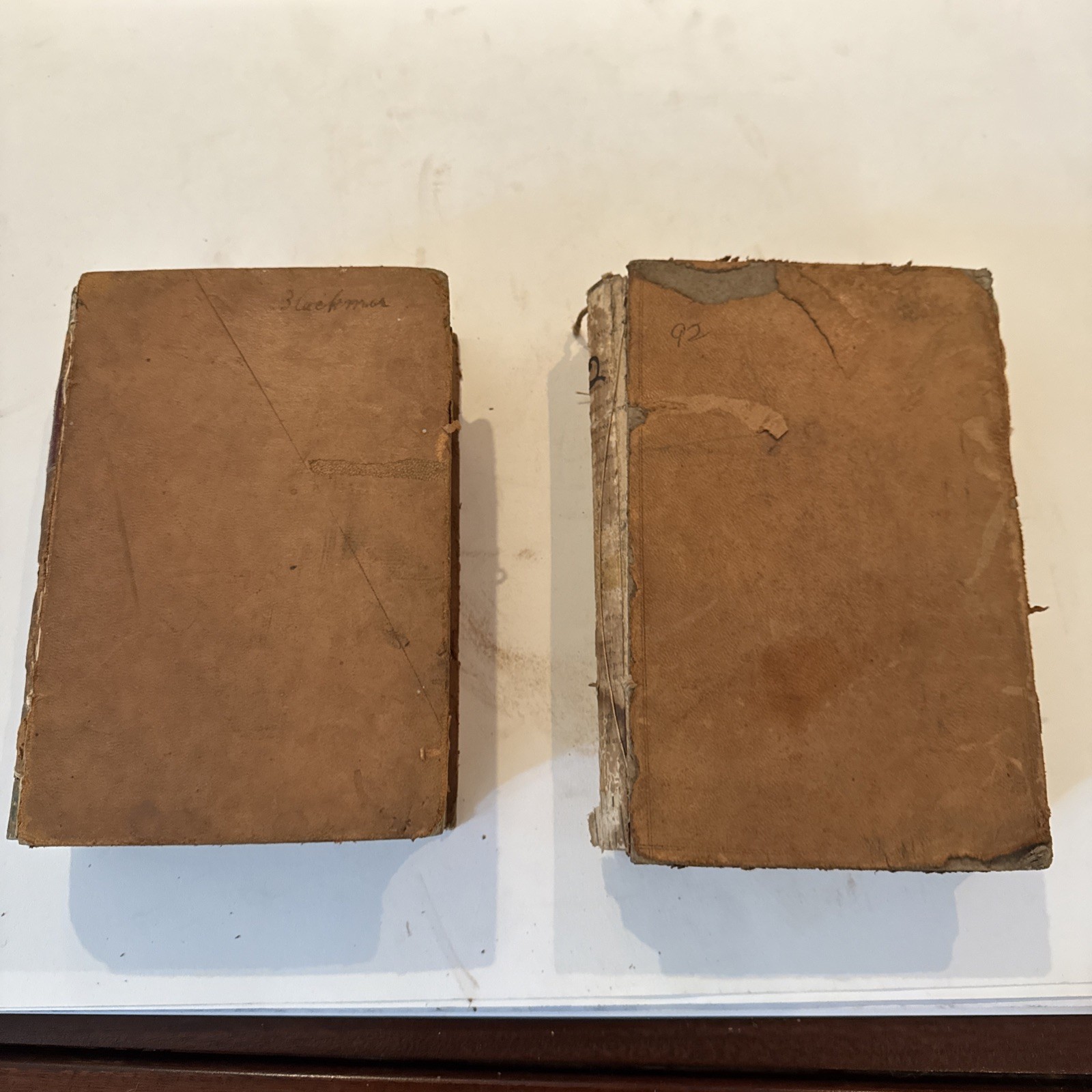 Lot of 2- leather law books. 1885 Supreme Court Feb Term & 1865 Senate session