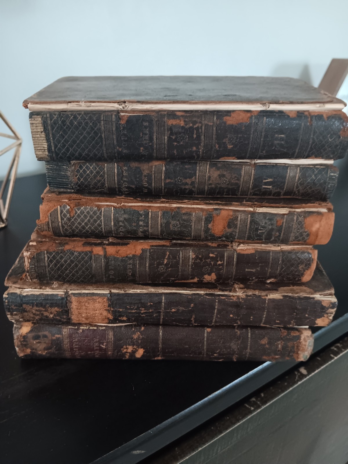 rare 1801-1804 leather books with autographs