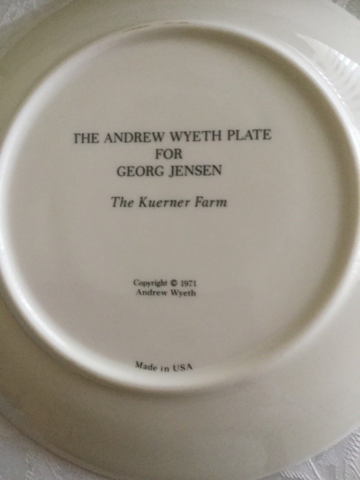 Wyeth at Kuerners… Book and Two collector plates