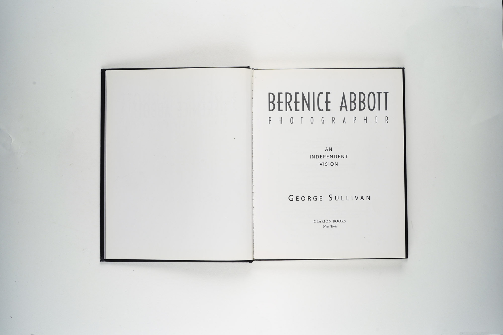 Photographer: An Independent Vision Bernice Abbott by George Sullivan