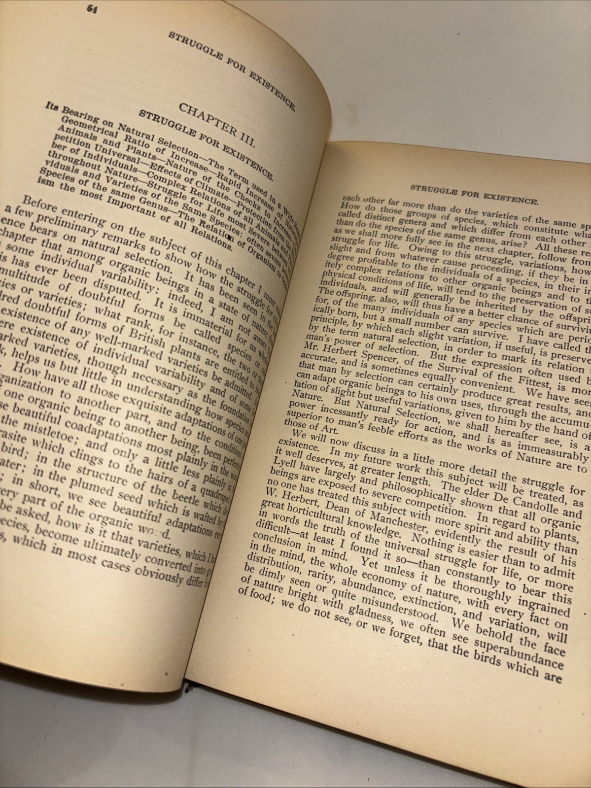The Origin of Species Means Of Natural Selection. Charles Darwin. HC-1890-1891