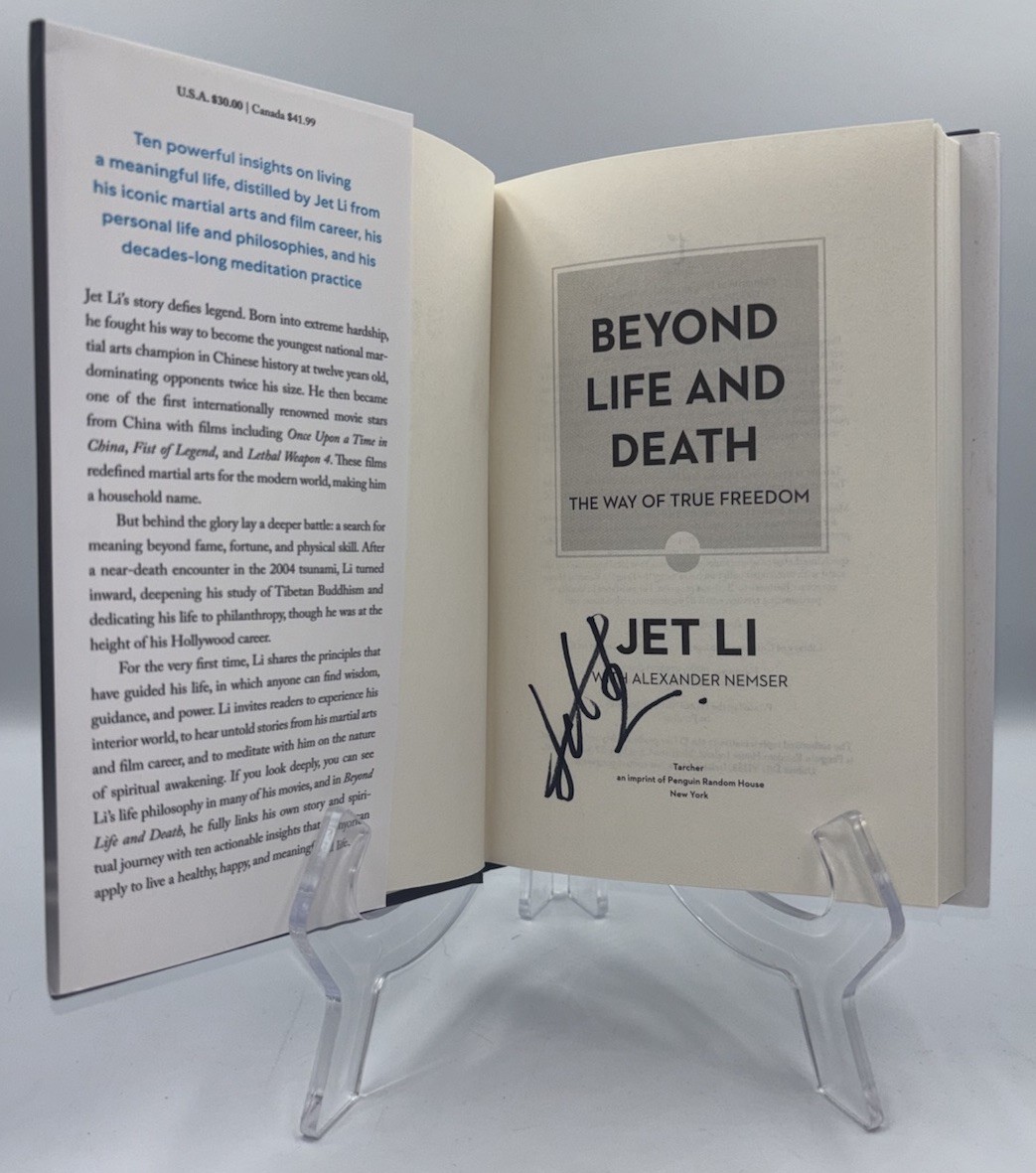 JET LI SIGNED AUTOGRAPHED BEYOND LIFE AND DEATH HC 1ST EDITION 1ST PRINT BOOK #6