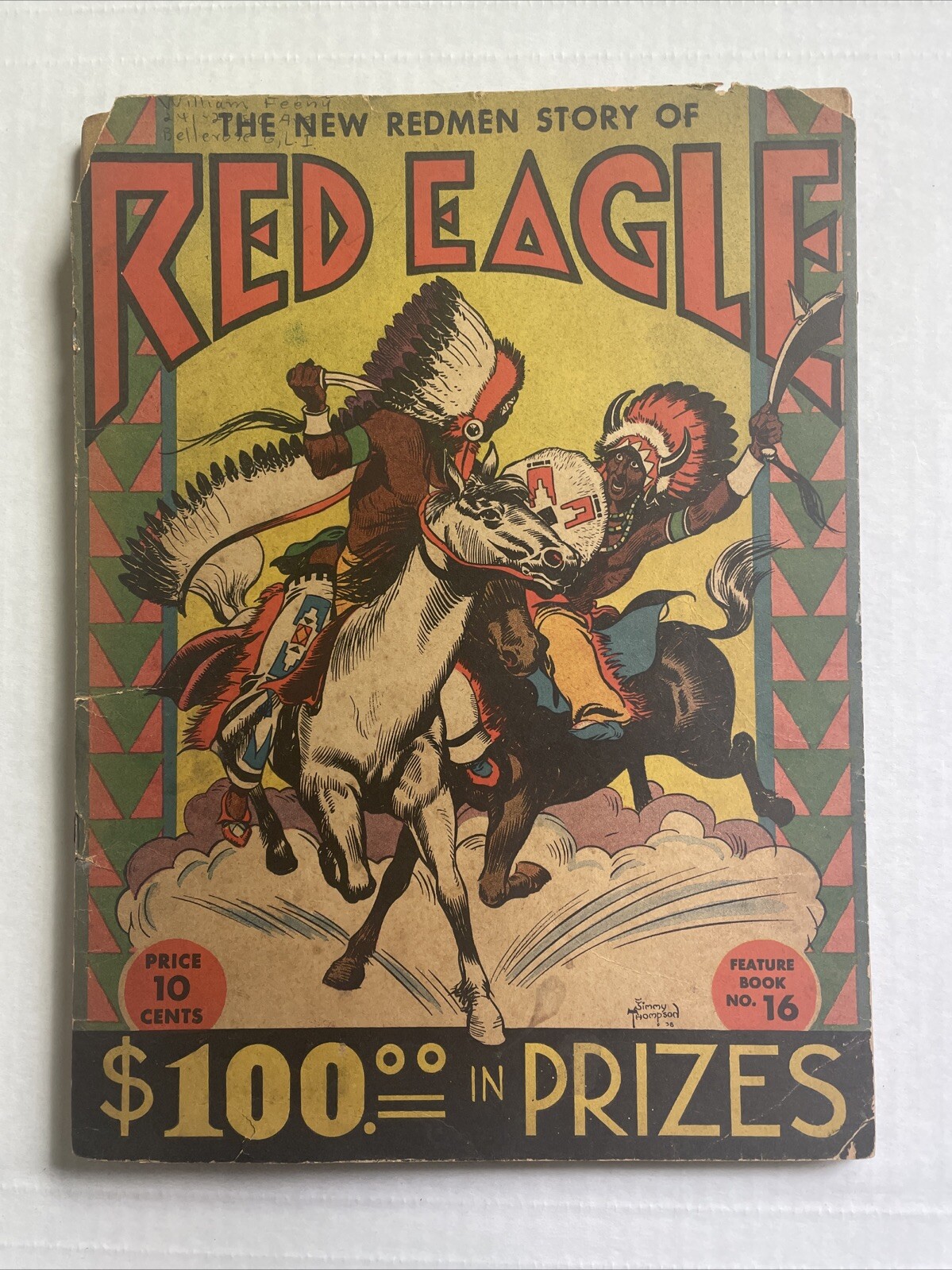 Feature Book #16 Red Eagle 1938 David McKay pub. Rare