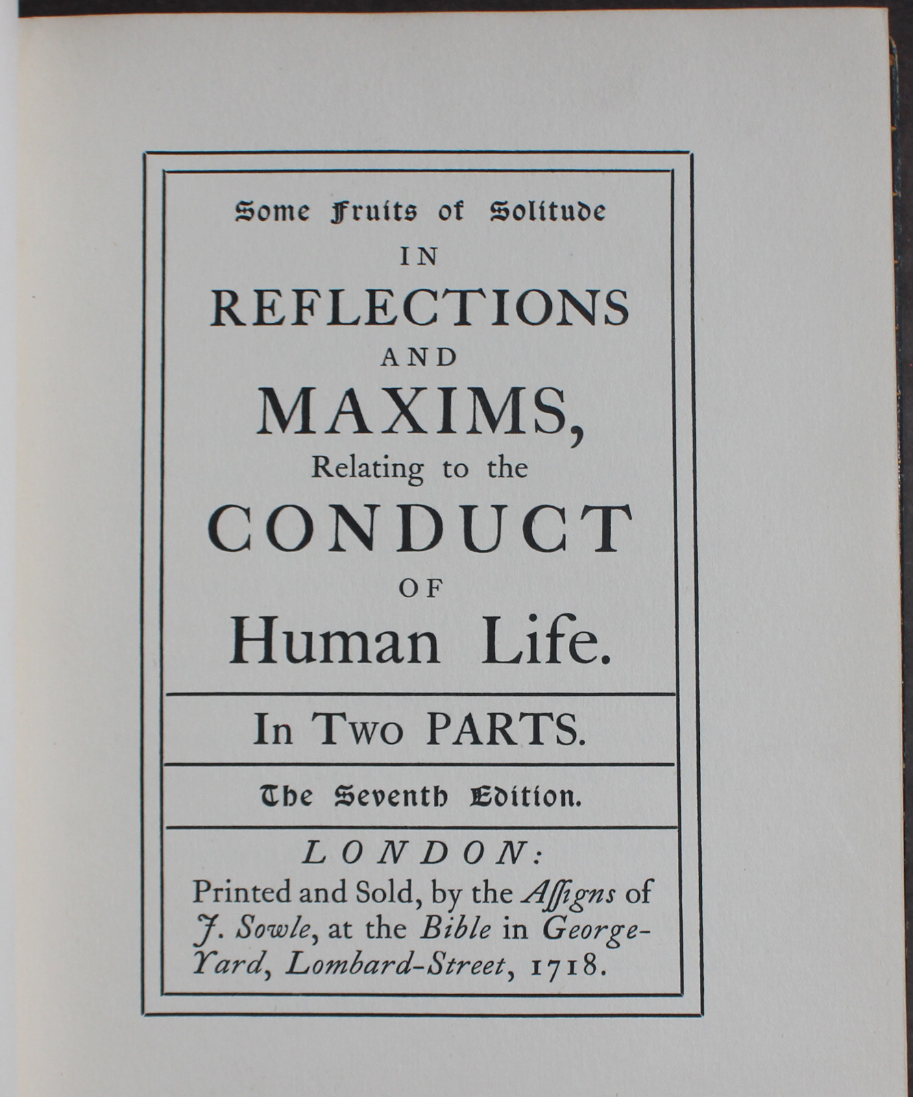 Rare Antique Old Book Maxims William Penn 1901 Master Servant Secrecy + more ??