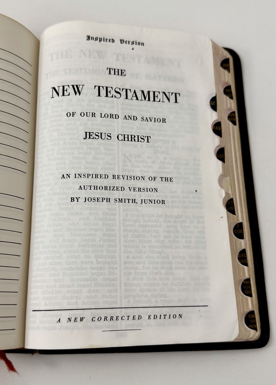 The Holy Scriptures Inspired Version Joseph Smith Jr Herald 1964 Genuine Leather