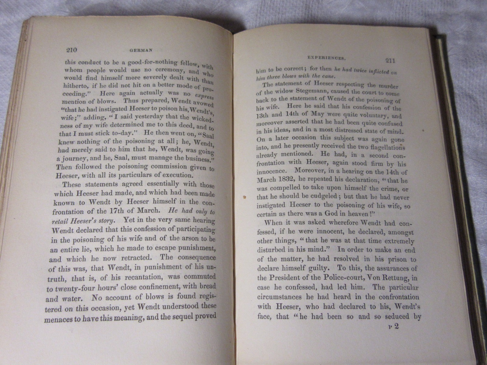 1844 GERMAN EXPERIENCES For „Stayers at Home“ & „Goers Abroad“ WILLIAM HOWITT