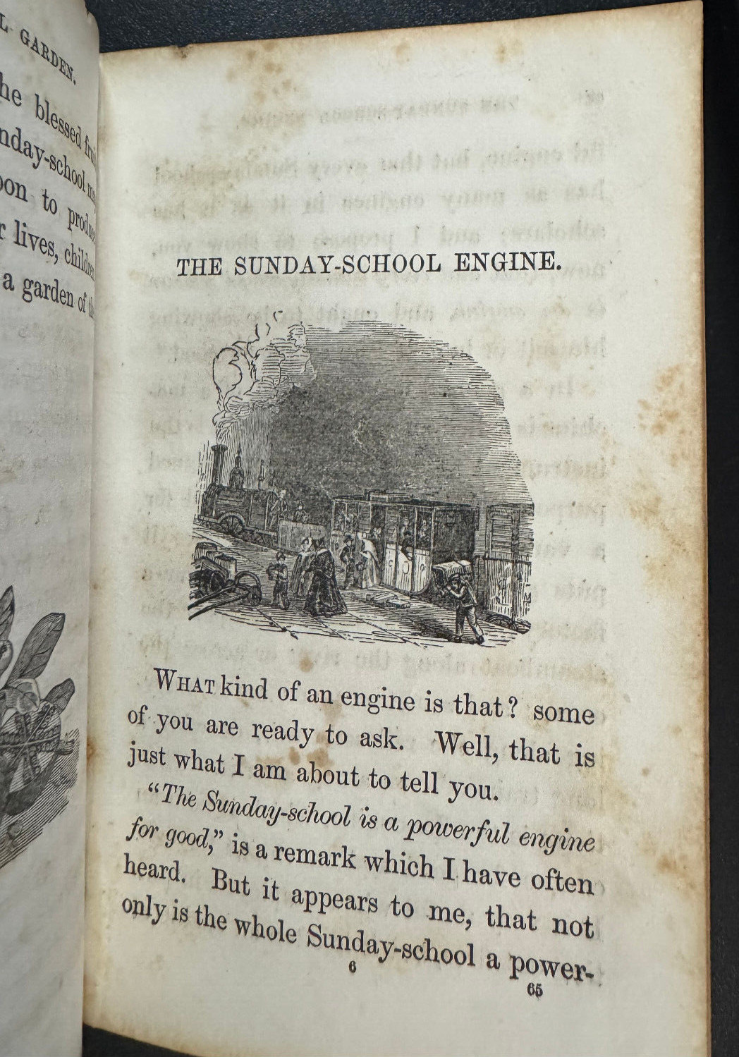 Sunday School Illustrations (1851) illustrated – cloth cover 6 inches tall