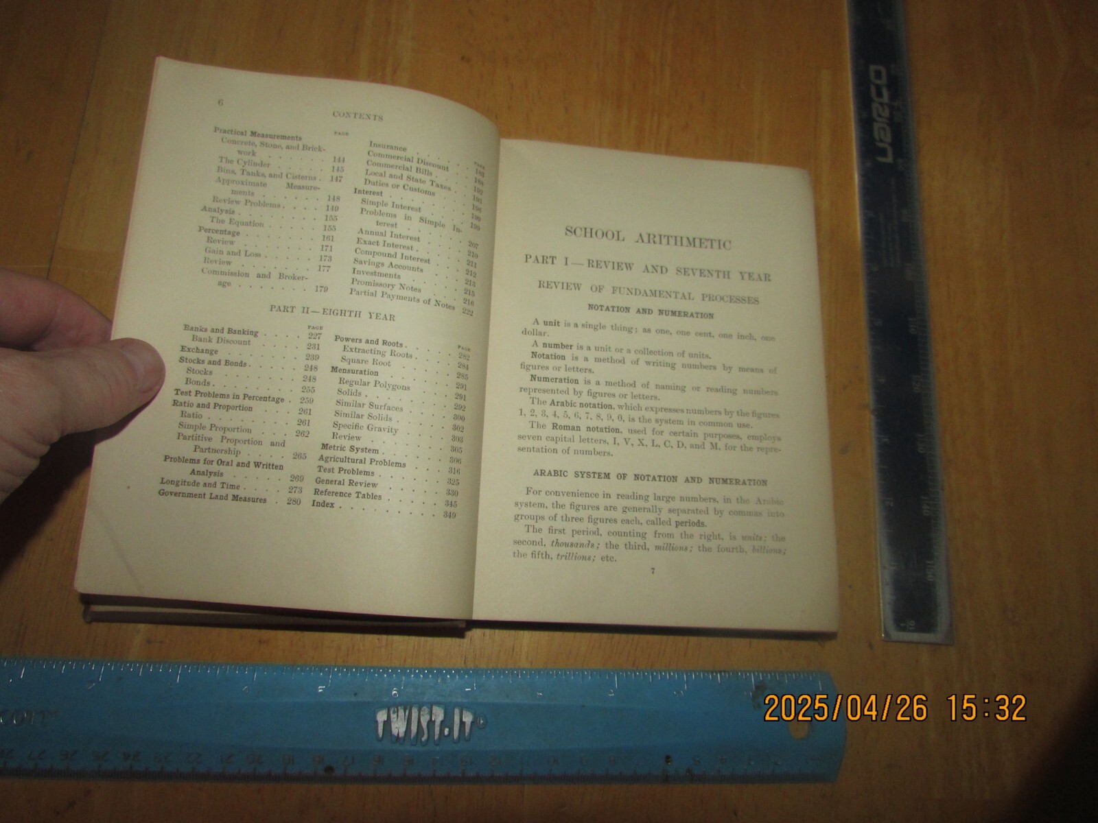 School Arithmetic by Samuel Hamilton – 1909 American Book Company Hardcover