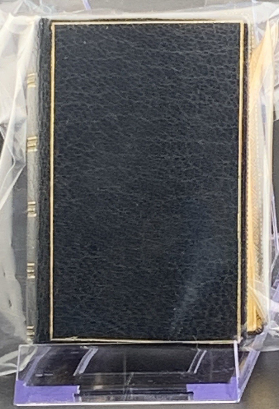 NUTALL Miniature Dictionary SANGORSKI & SUTCLIFFE Leather Binding Edges 24k Gold