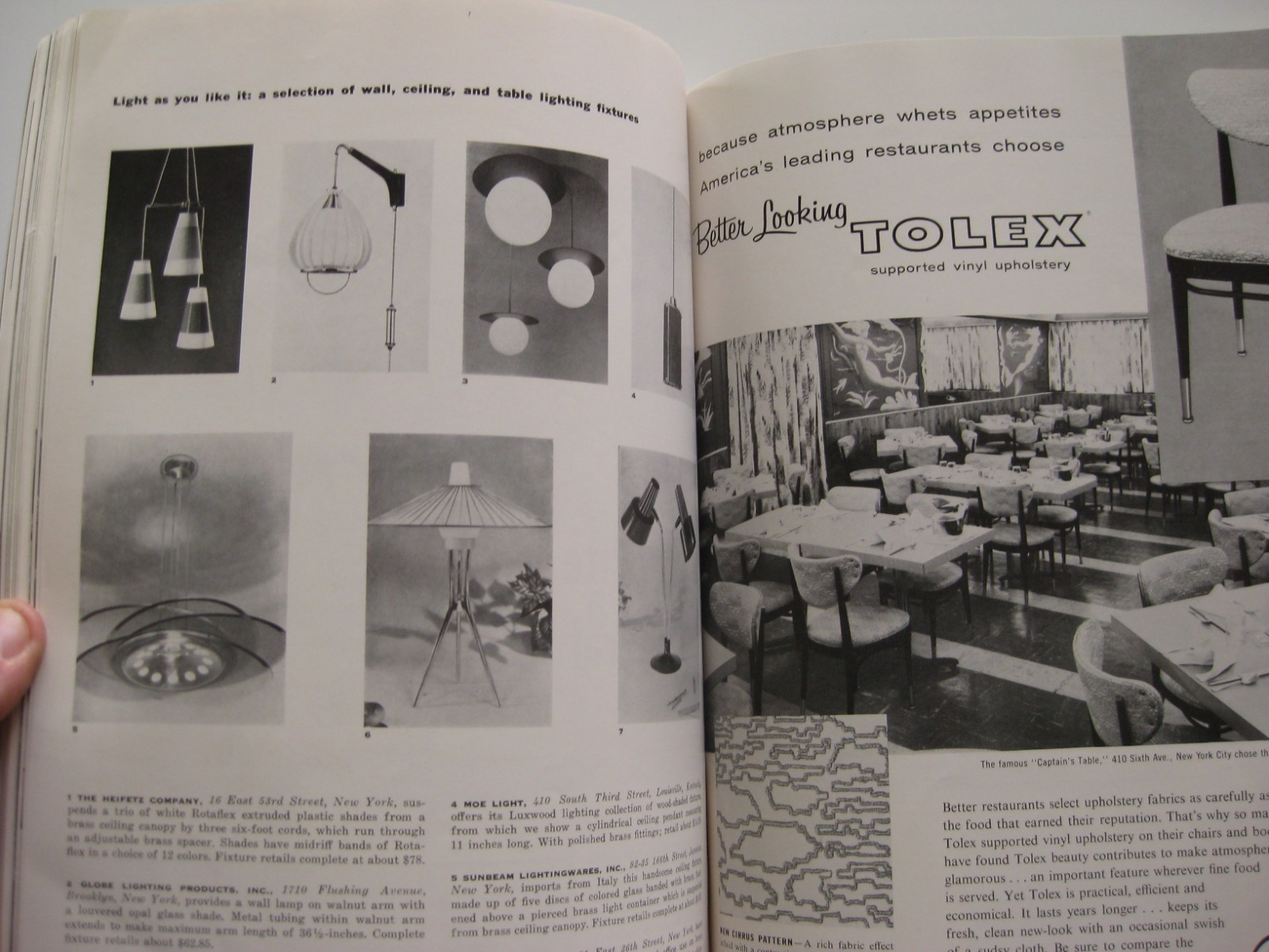 Vtg 1958 Interiors Magazine September Arnold Saks Cover Mid Century Design Art