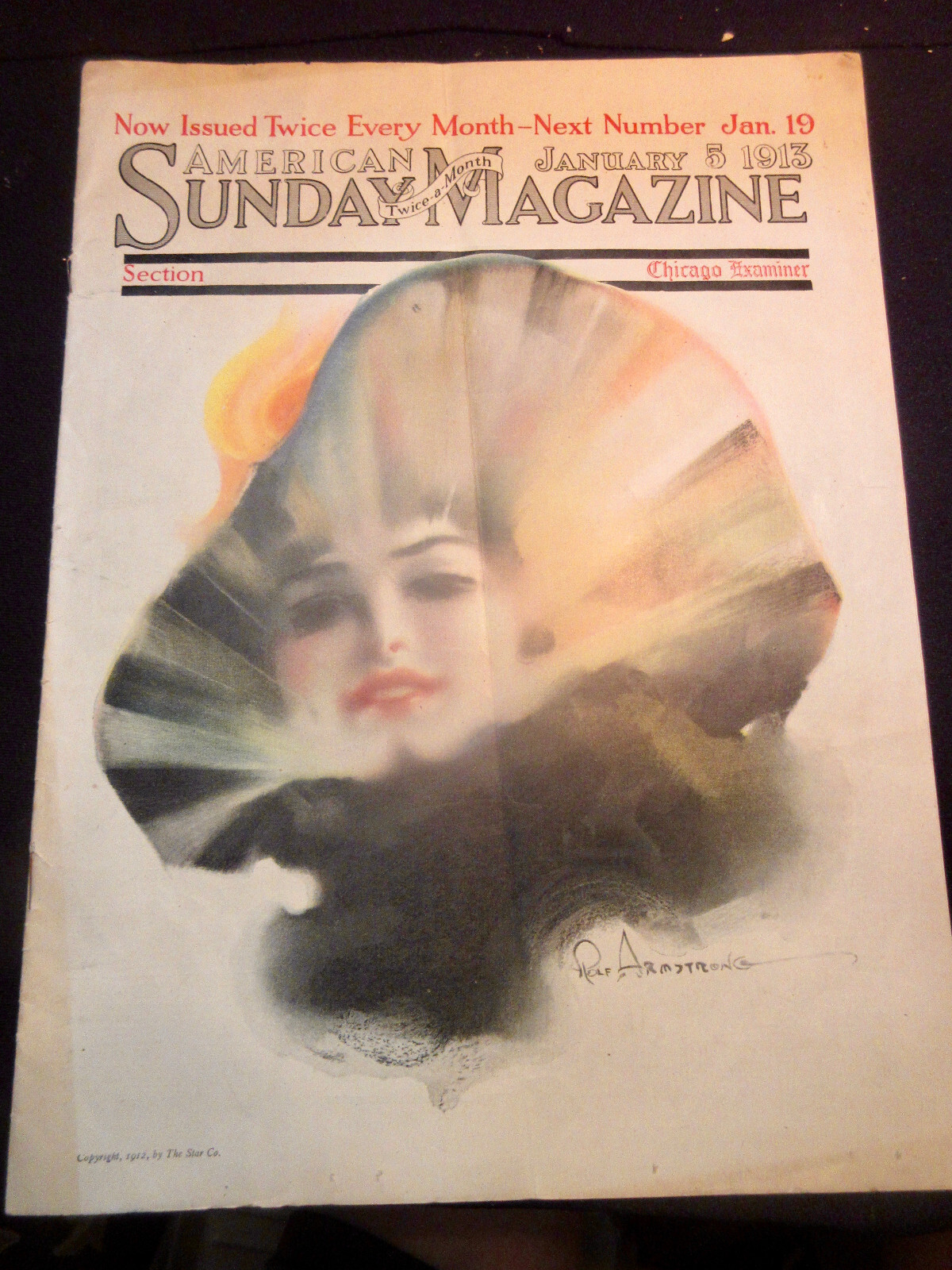 Chicago Examiner American Sunday Magazine 1913 ROLF ARMSTRONG Cover