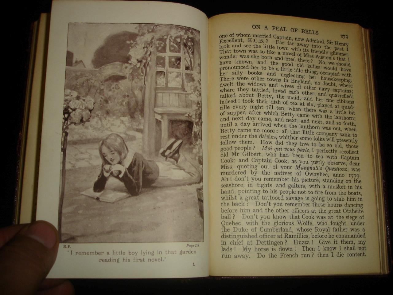 Roundabout Papers by W M Thackeray Collins pocket edition soft leather binding