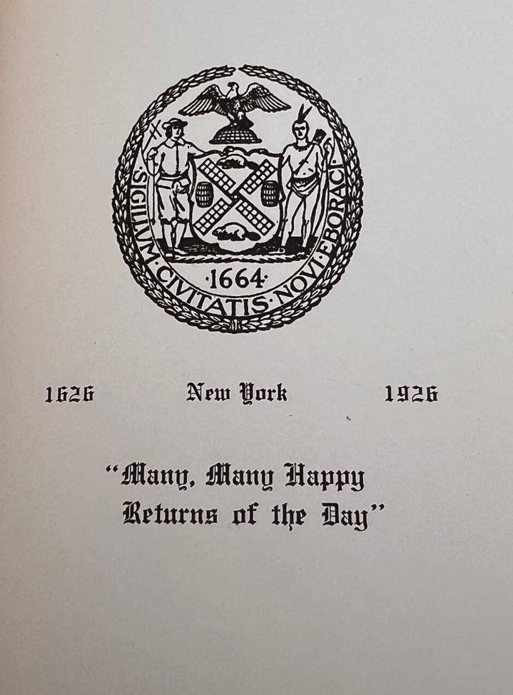 Valentine’s Manual of Old New York 1926 10th Henry Collins Brown Last Fifty Year