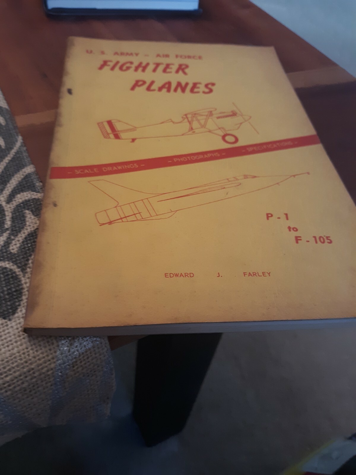 U S Army Air Force Fighter Planes (Edward J. Farley – 1957) p-1 to F-105