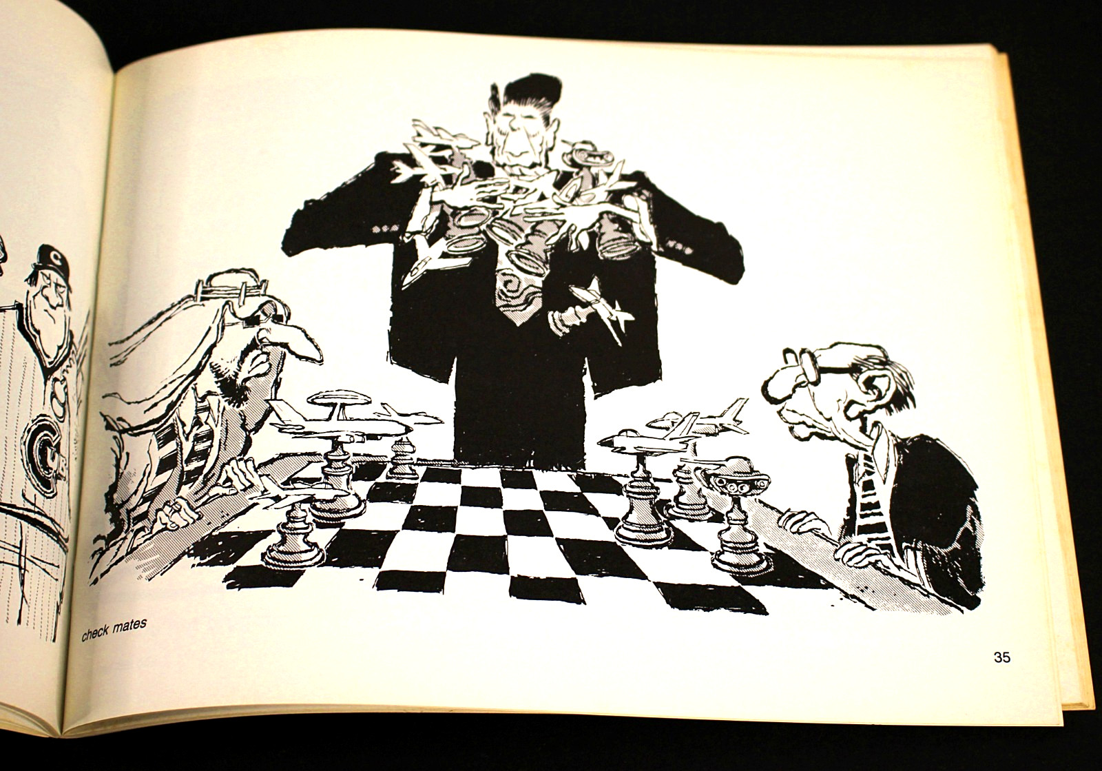 1982 DICK LOCHER Send in the Clowns CHICAGO TRIBUNE Editorial Cartoons Signed