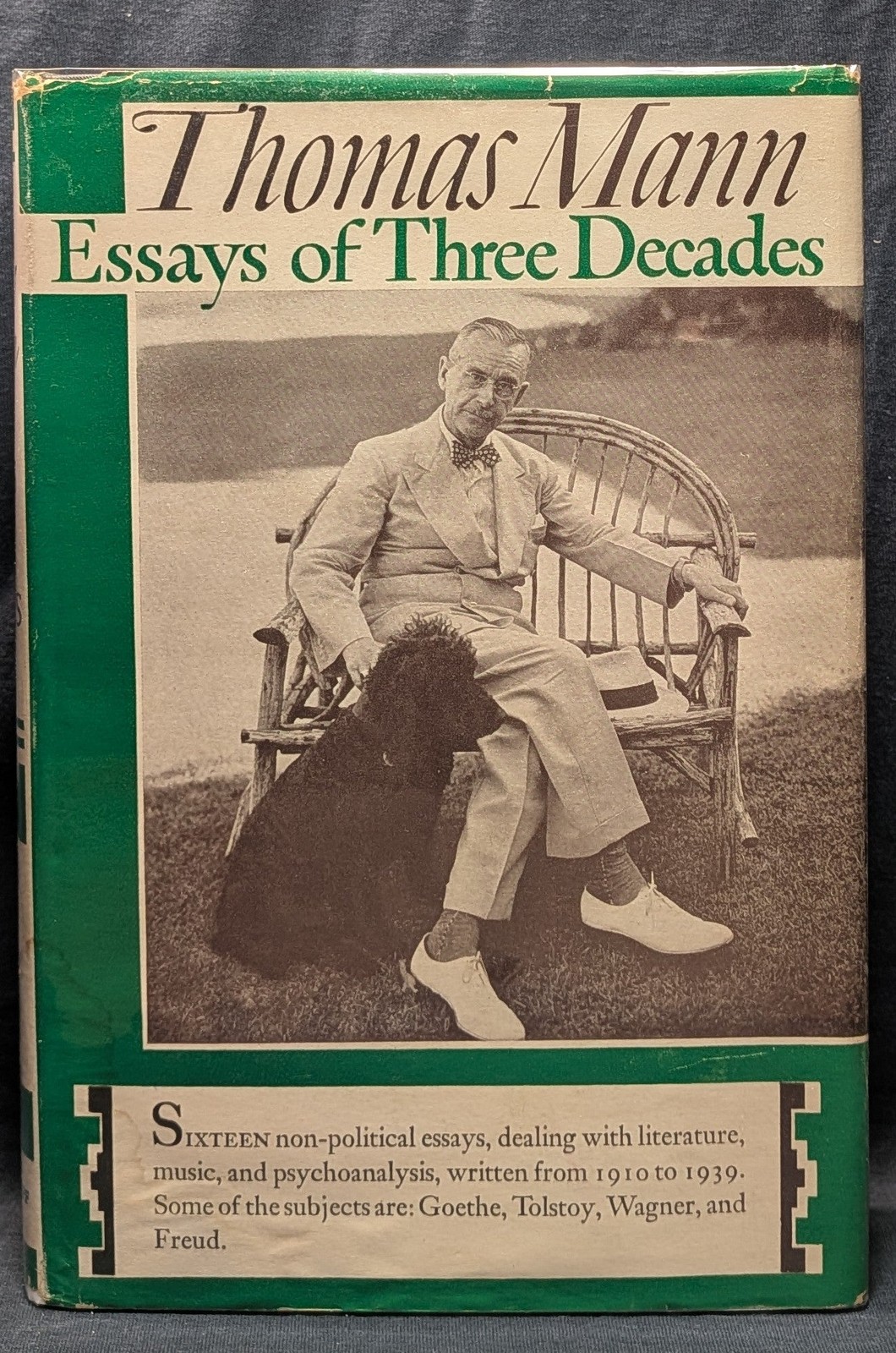 Thomas Mann / Essays of Three Decades 1st Edition 1947
