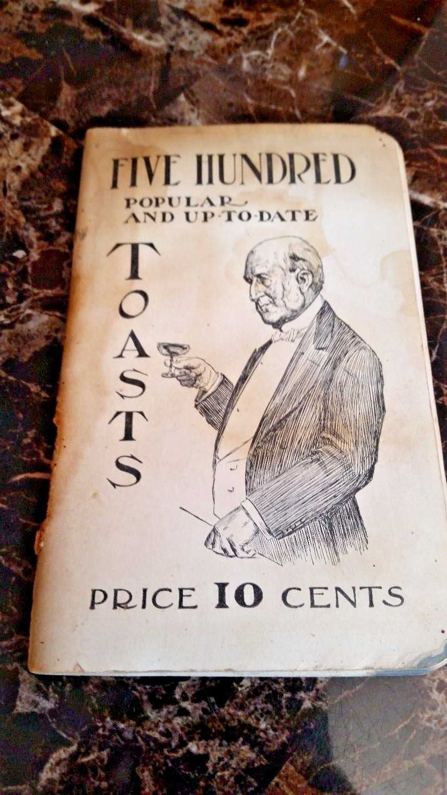 Toastmasters Circa 1900 Book 500 Popular Up-To-Date Toasts JF Murphy Boston Mass